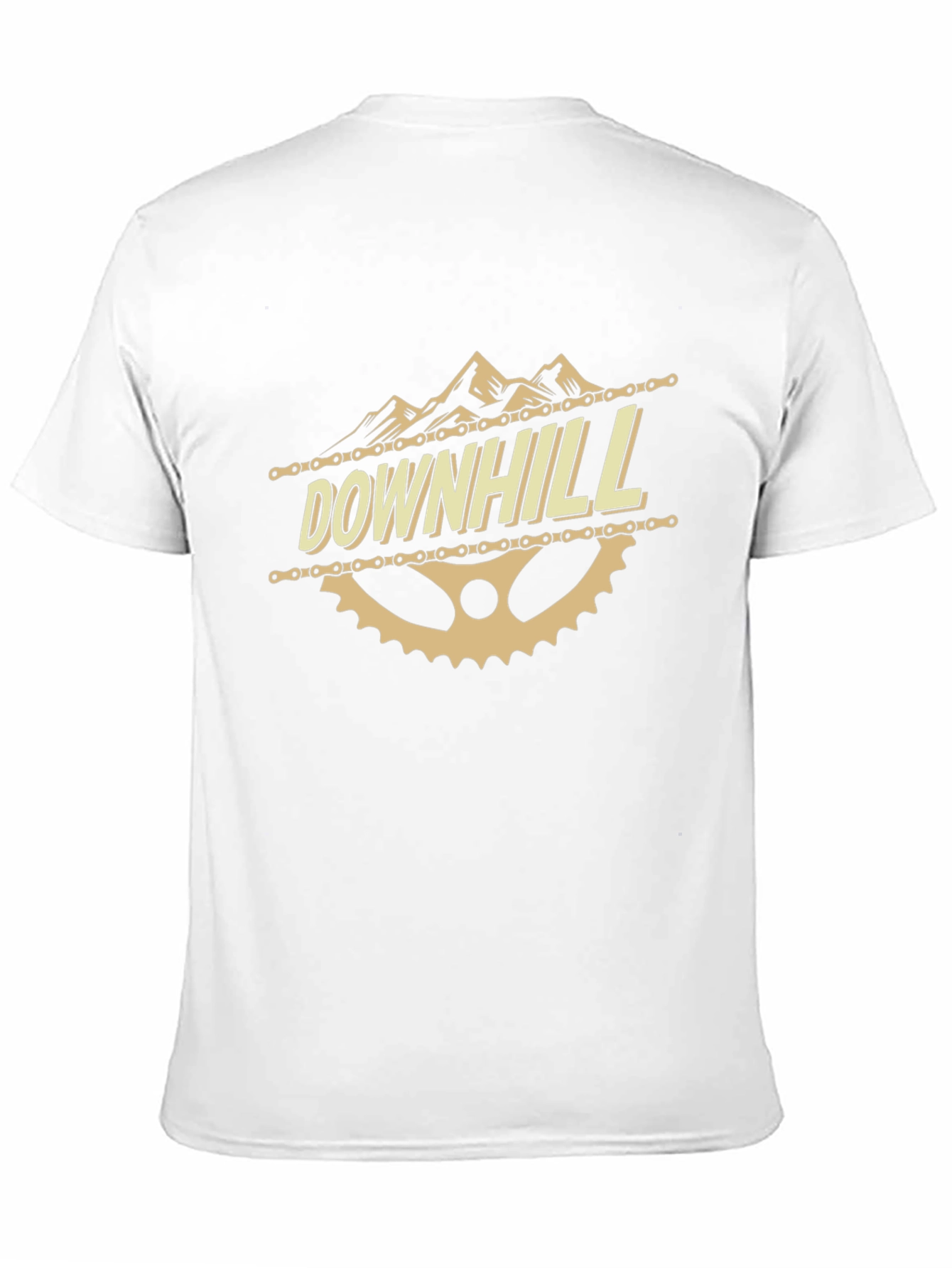 Downhill Mountain Bike Graphic Tee - Black