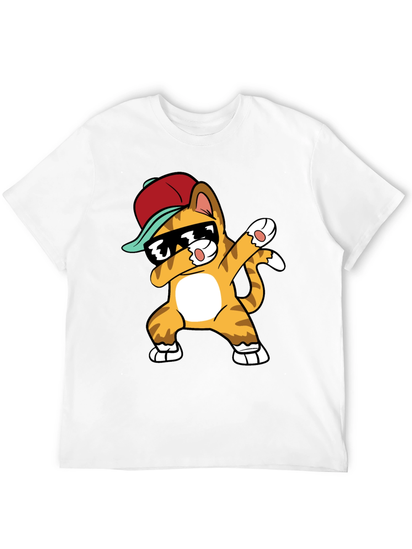 Dabbing Cat Graphic Tee - Cool & Trendy