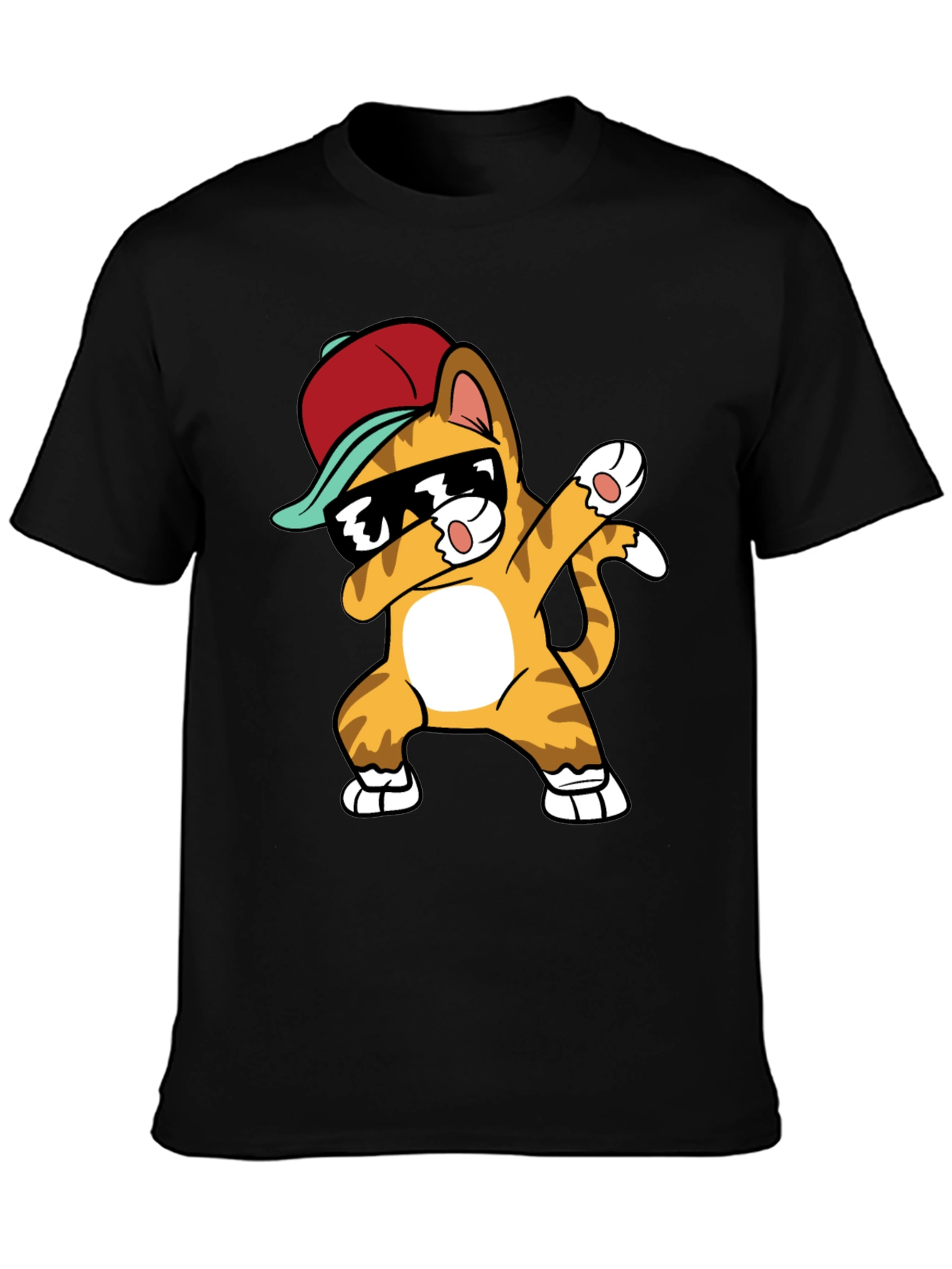 Dabbing Cat Graphic Tee - Cool & Trendy