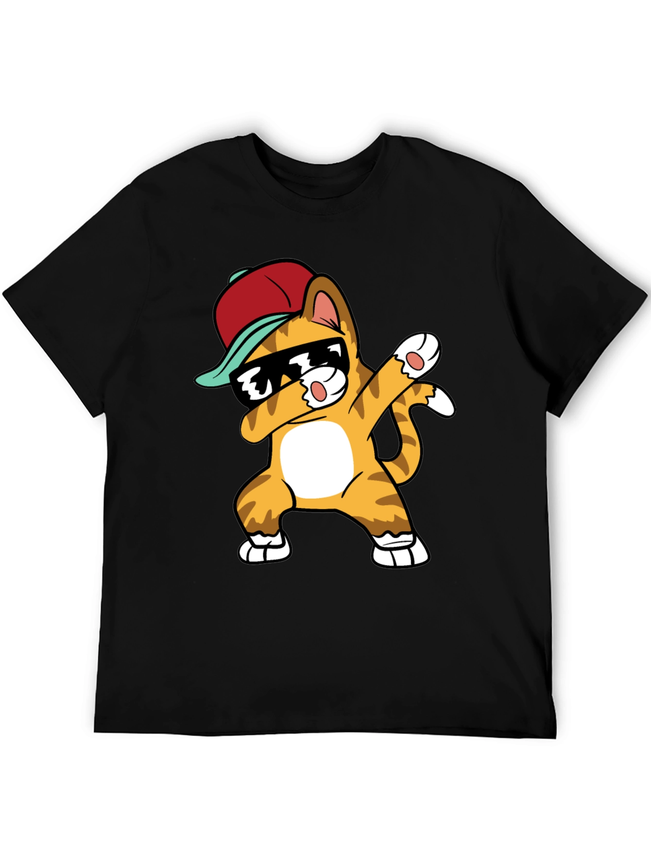 Dabbing Cat Graphic Tee - Cool & Trendy