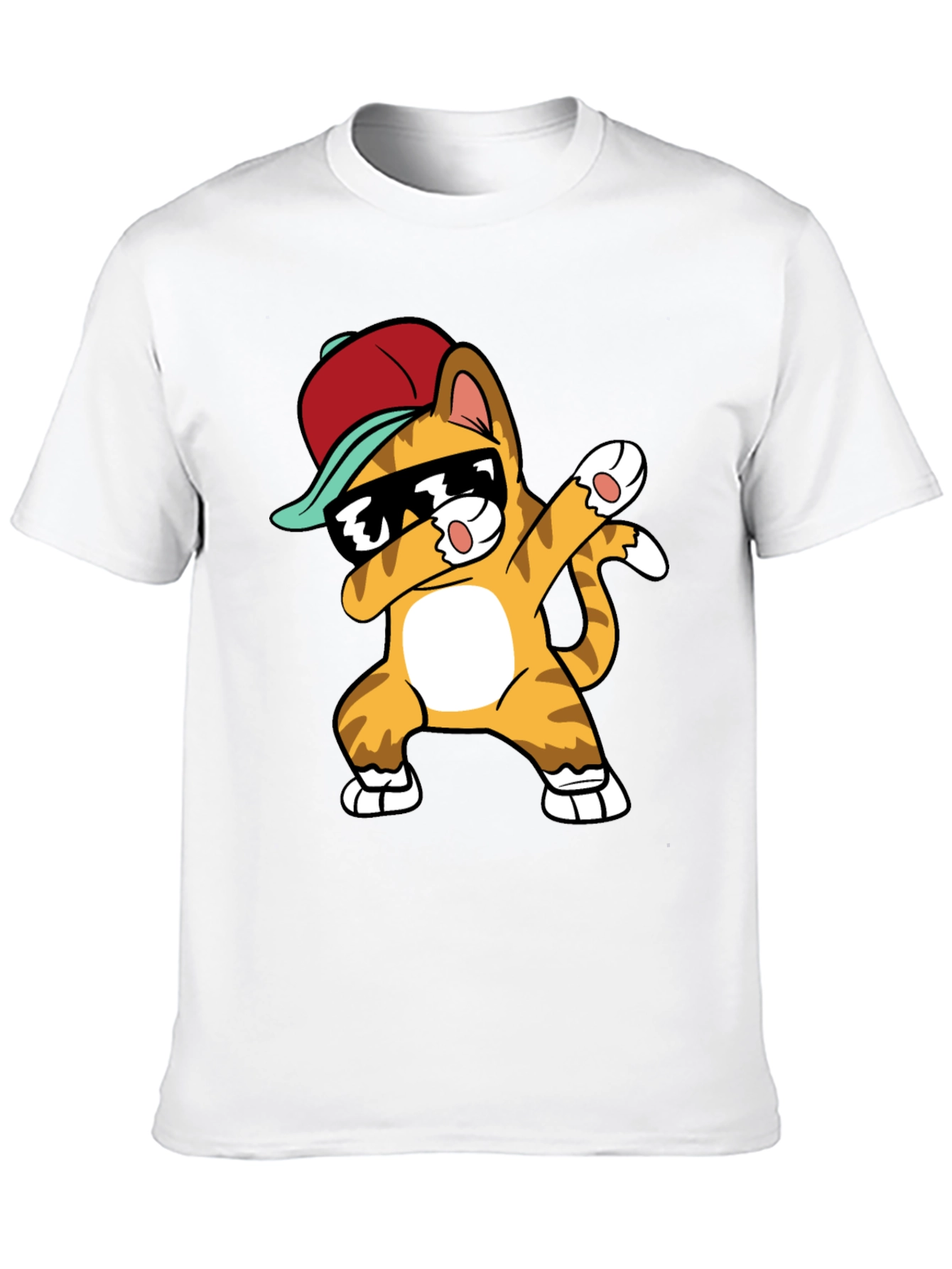 Dabbing Cat Graphic Tee - Cool & Trendy