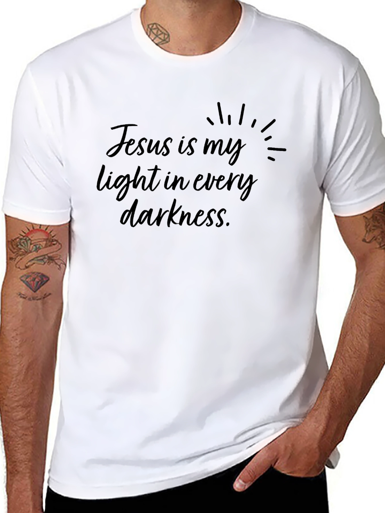 Faith-Inspired T-Shirt: Jesus is My Light