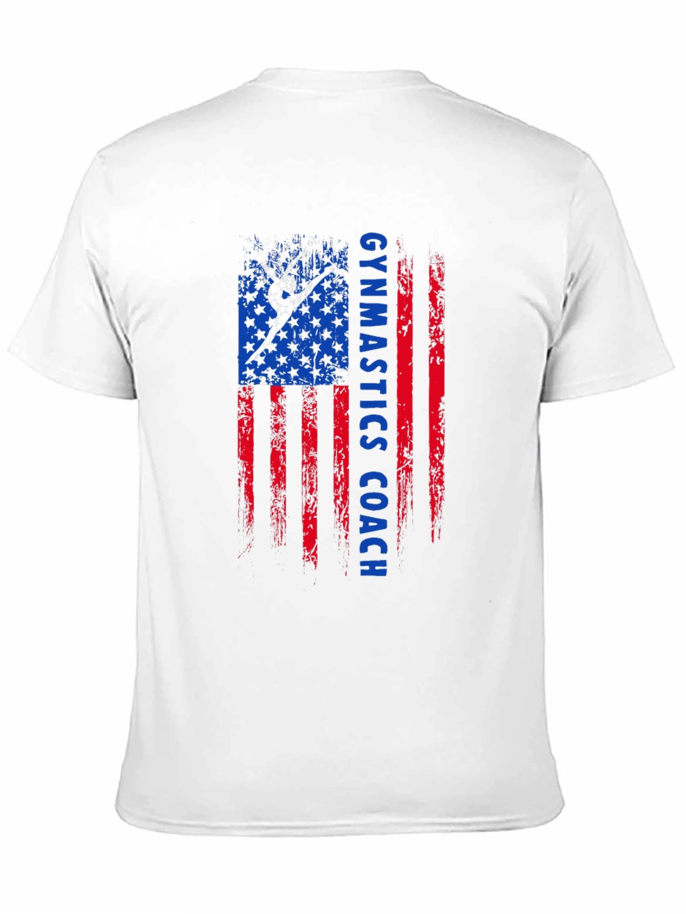 Gymnastics Coach American Flag T-Shirt