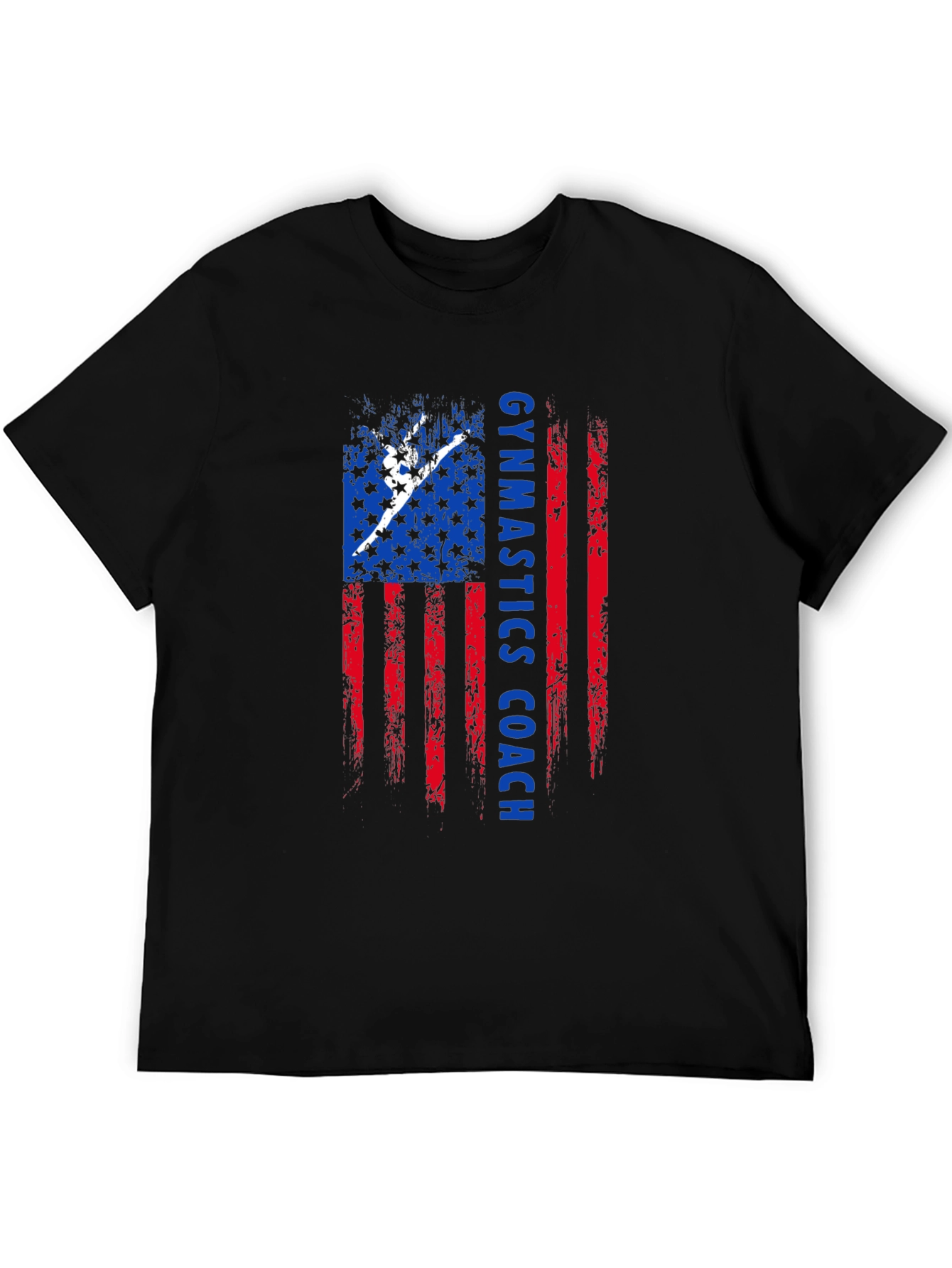 Gymnastics Coach American Flag T-Shirt
