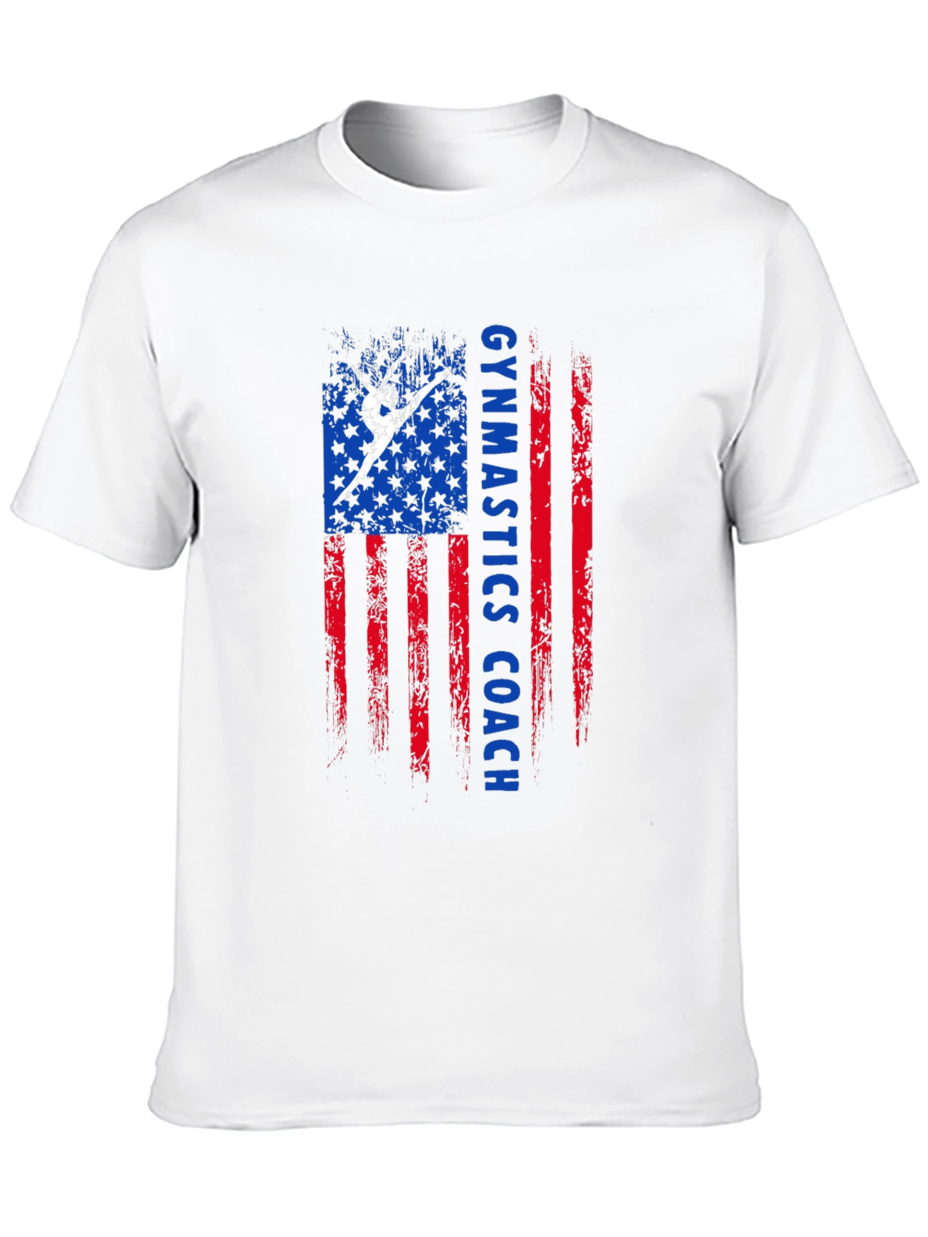 Gymnastics Coach American Flag T-Shirt