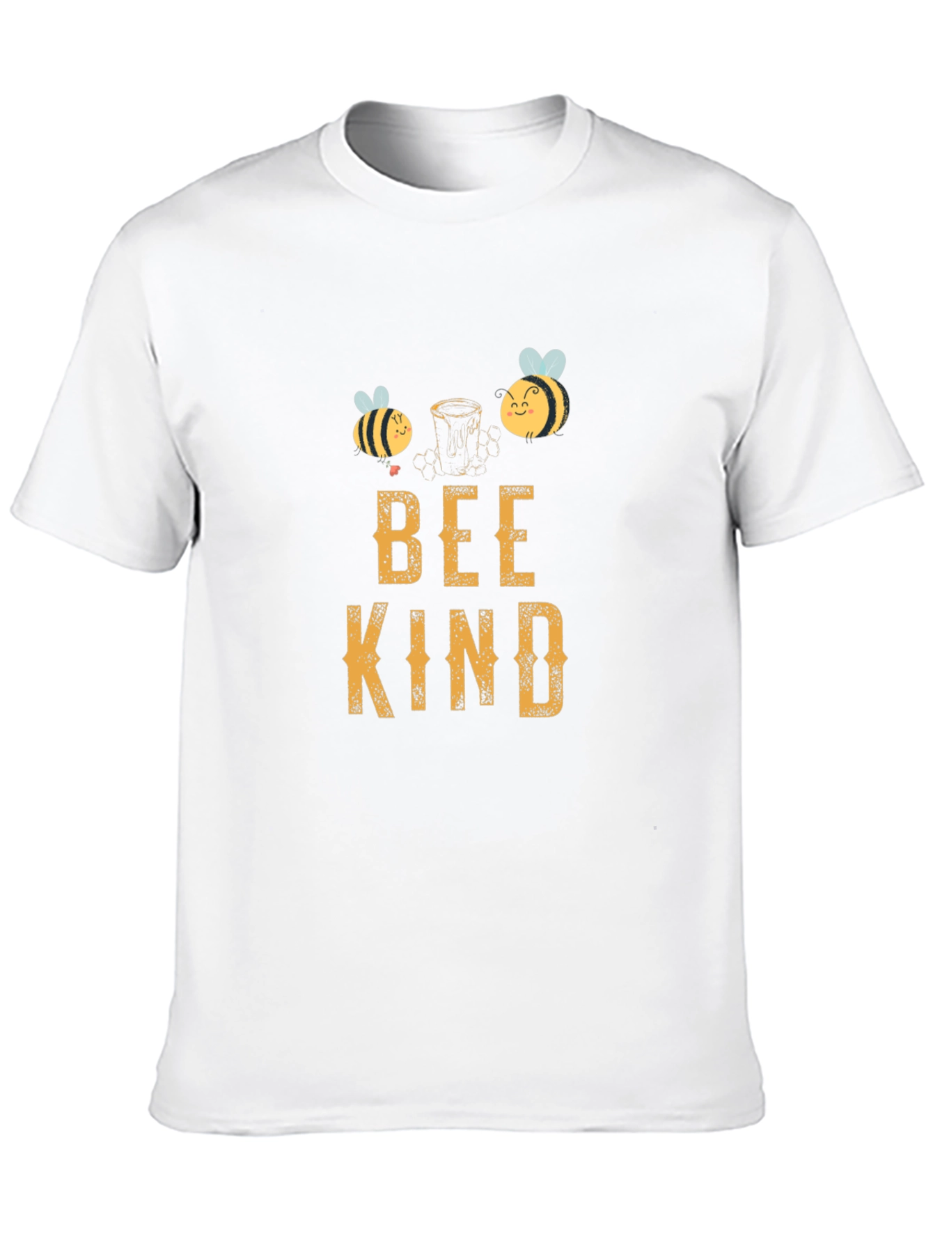 Bee Kind T-Shirt Black Cotton Tee with Graphic Print