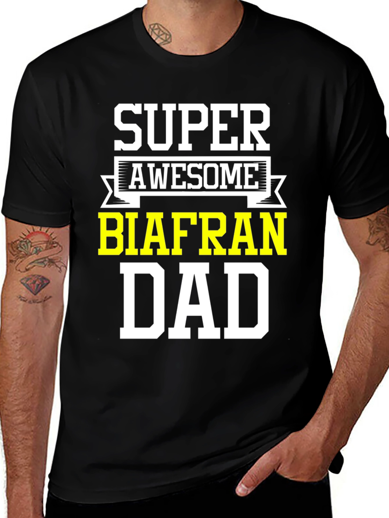Super Awesome Biafran Dad T-Shirt