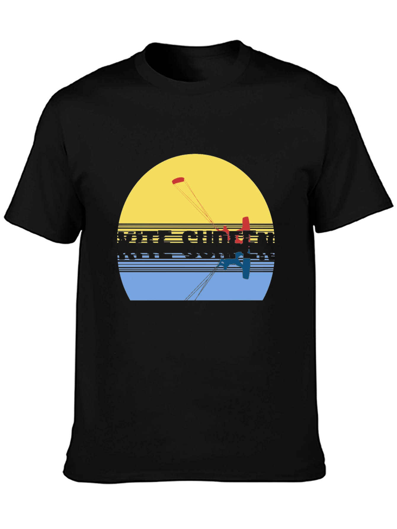 Kite Surfing Graphic Tee - Retro Summer Vibe