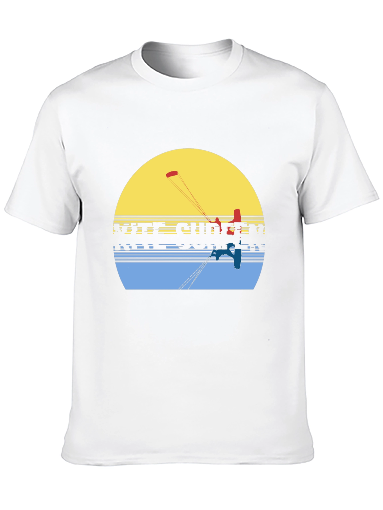 Kite Surfing Graphic Tee - Retro Summer Vibe