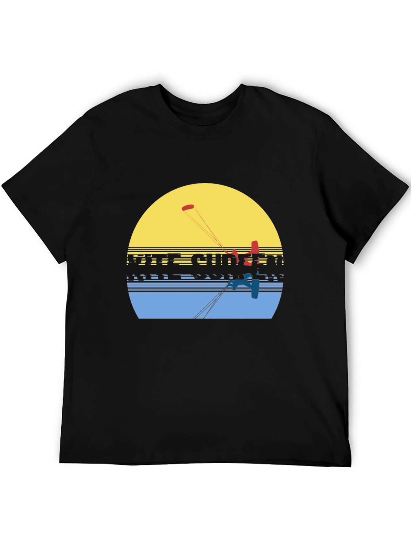 Kite Surfing Graphic Tee - Retro Summer Vibe