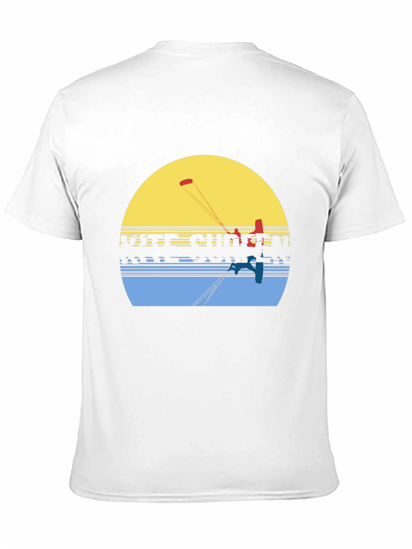 Kite Surfing Graphic Tee - Retro Summer Vibe