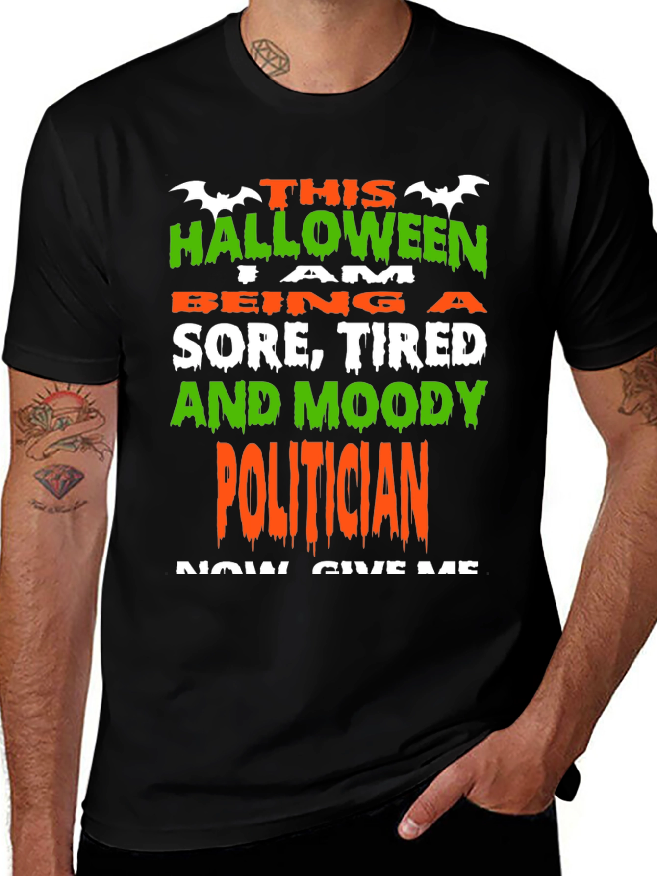 Halloween Sore Tired & Moody Politician T-Shirt