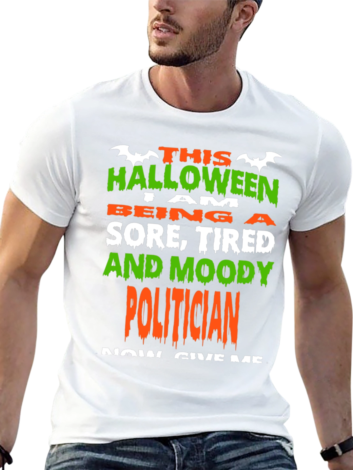 Halloween Sore Tired & Moody Politician T-Shirt