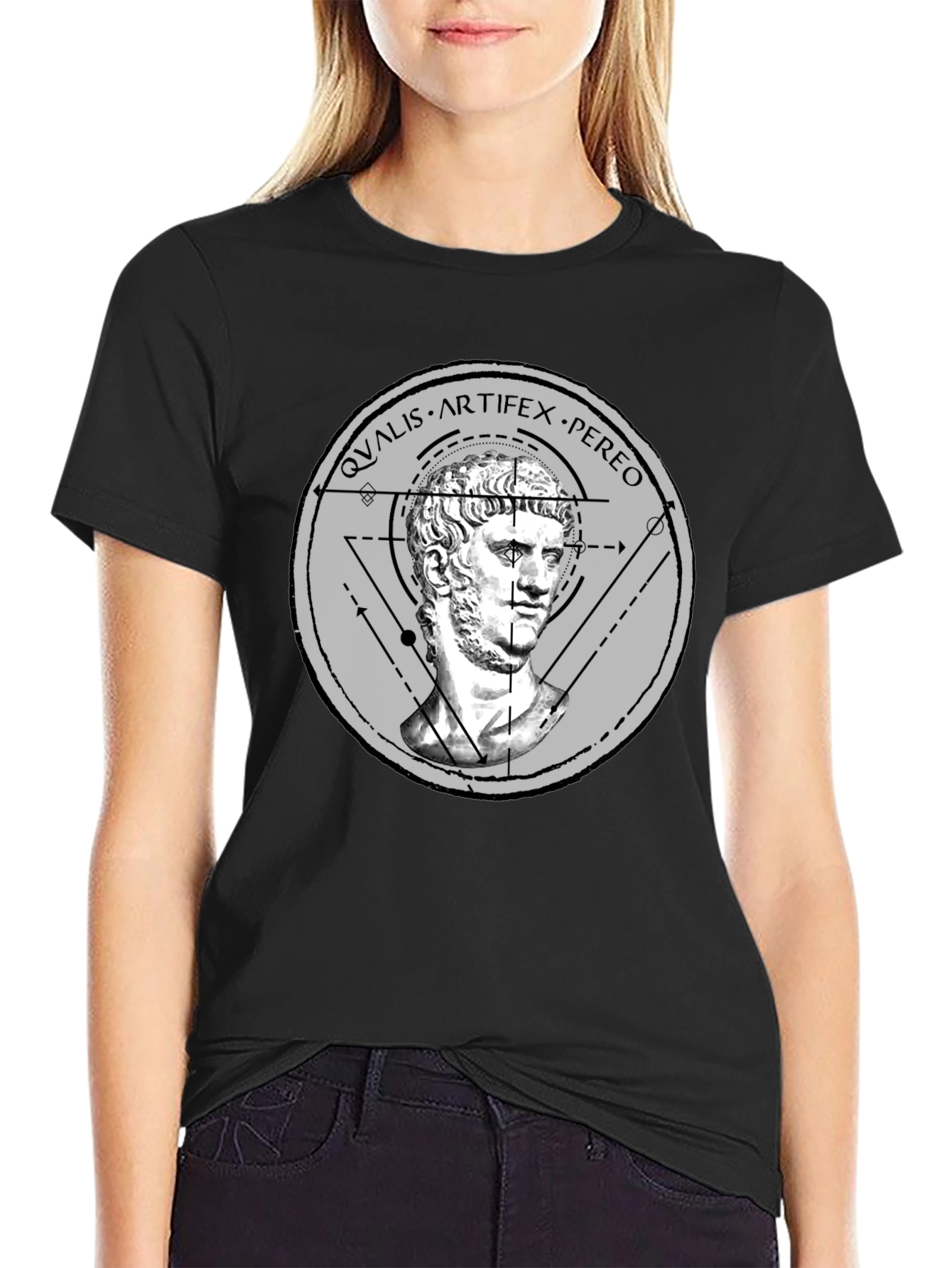 Artifex Pereo Bust Graphic Tee - Black