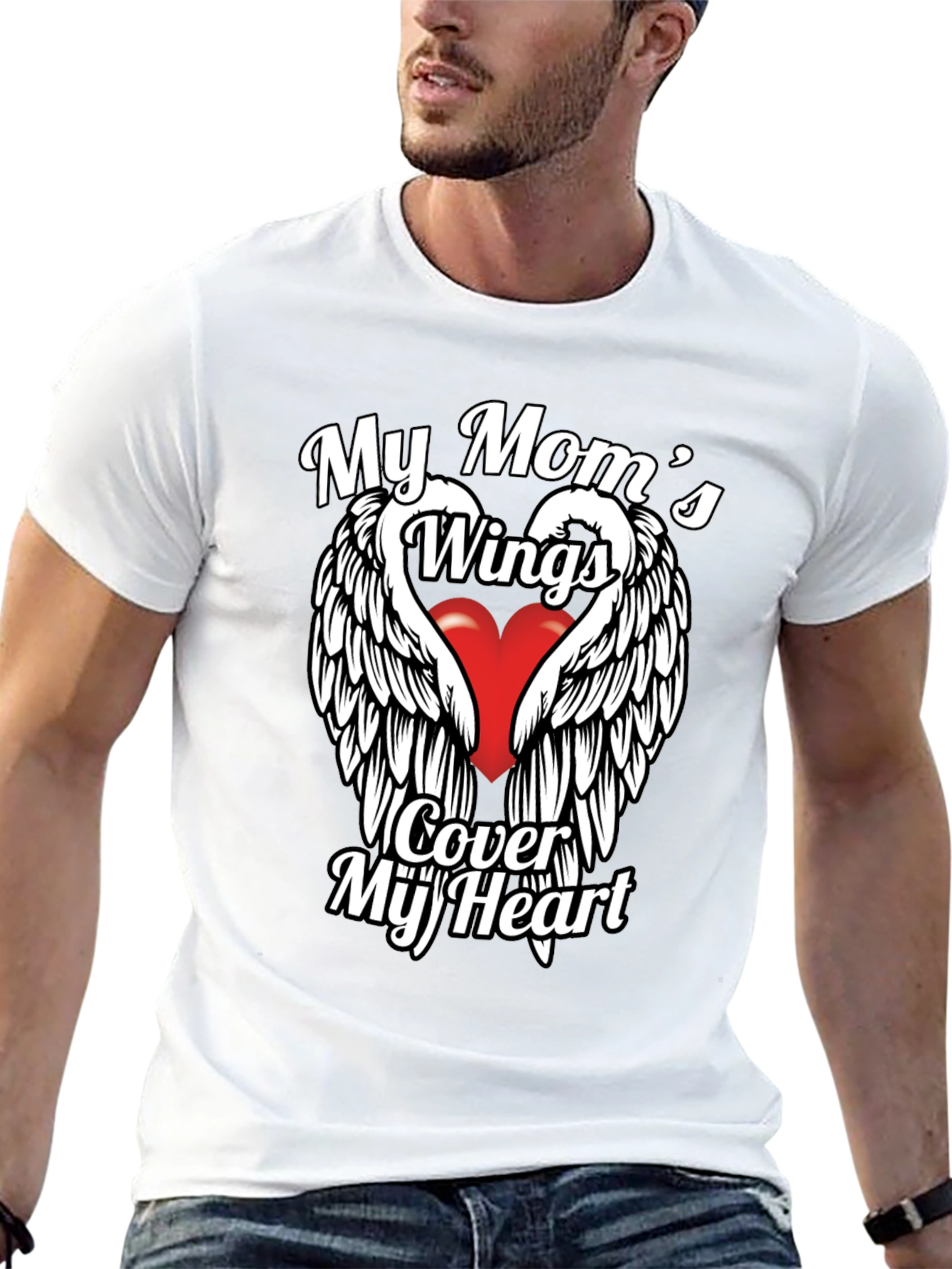 My Moms Wings Heart T-Shirt