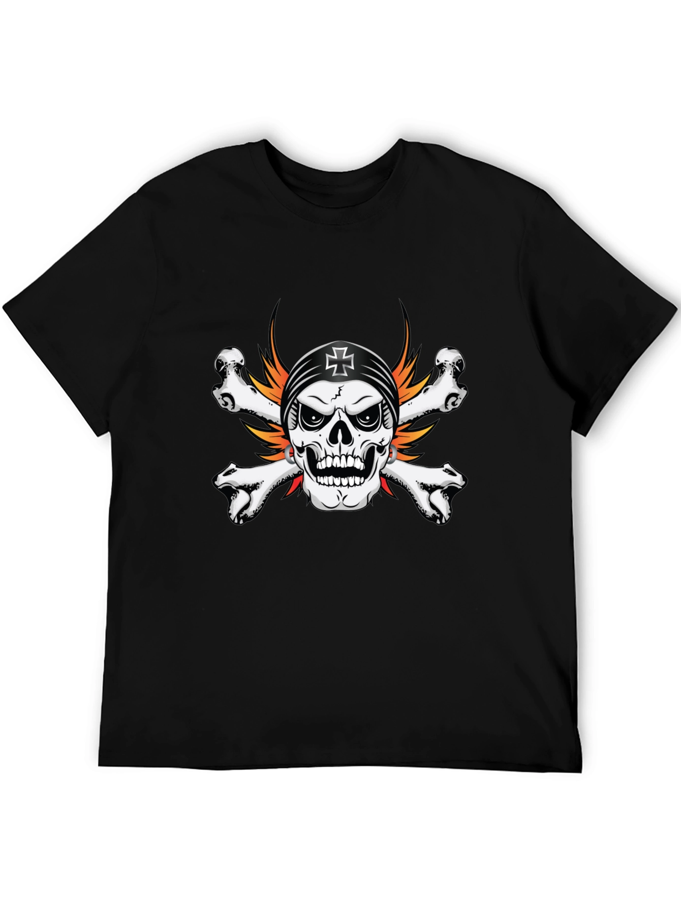 Skull & Crossbones Graphic Tee - Pirate Style