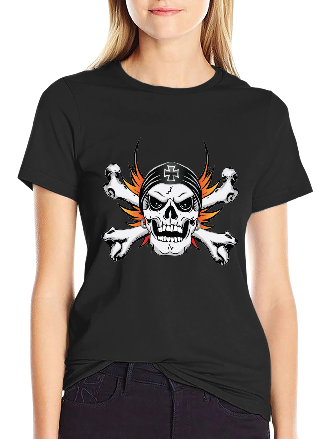 Skull & Crossbones Graphic Tee - Pirate Style