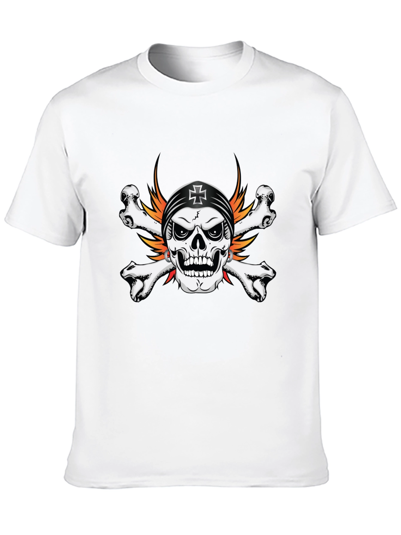 Skull & Crossbones Graphic Tee - Pirate Style