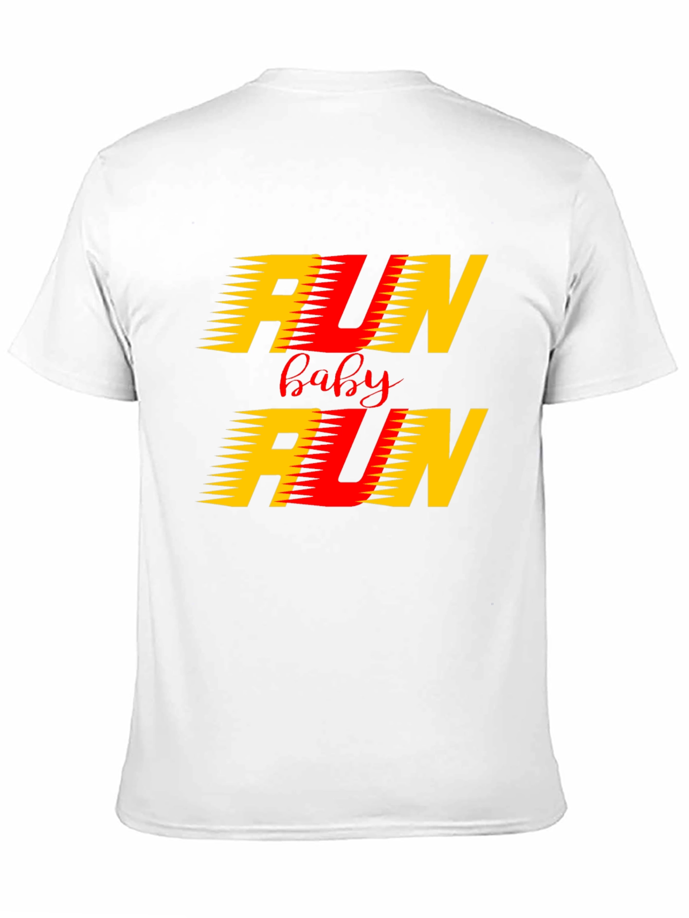 Run Baby Run Graphic Black T-Shirt