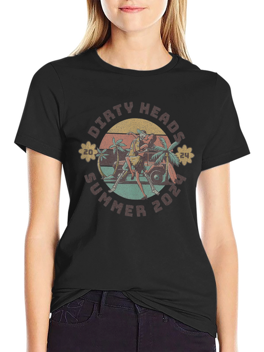 Dirty Heads Summer 2024 Black Graphic T-Shirt