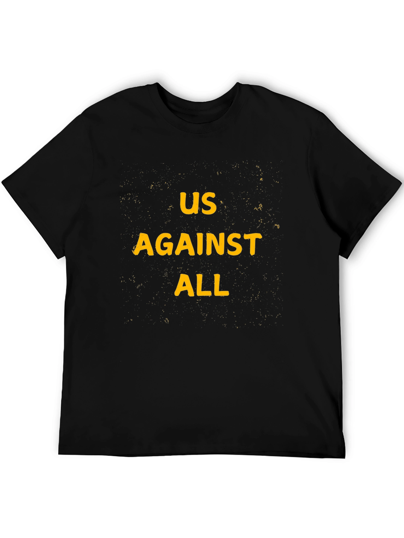 Us Against All Graphic Tee - Mens Black T-Shirt