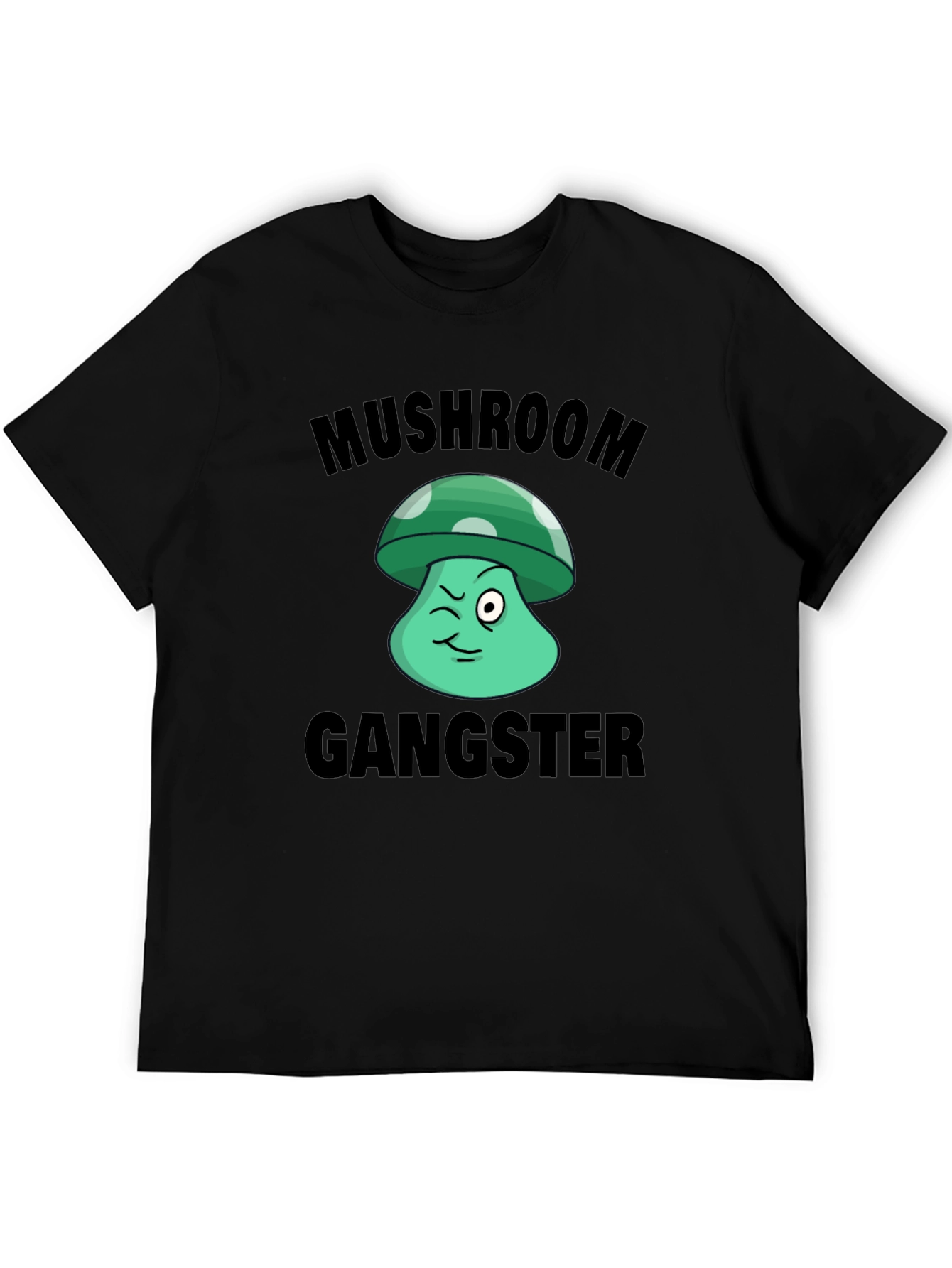 Mushroom Gangster Graphic T-Shirt