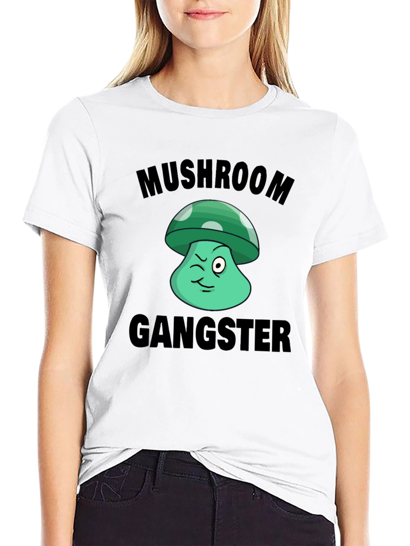 Mushroom Gangster Graphic T-Shirt