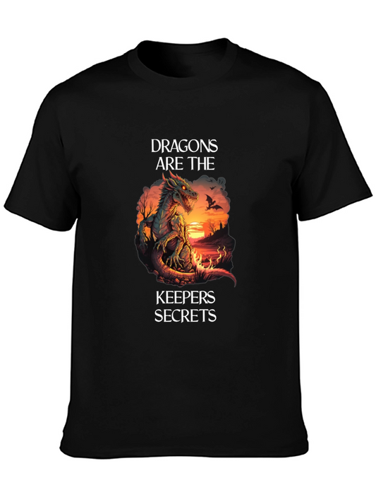 Dragons Are The Keepers Secrets Graphic T-Shirt