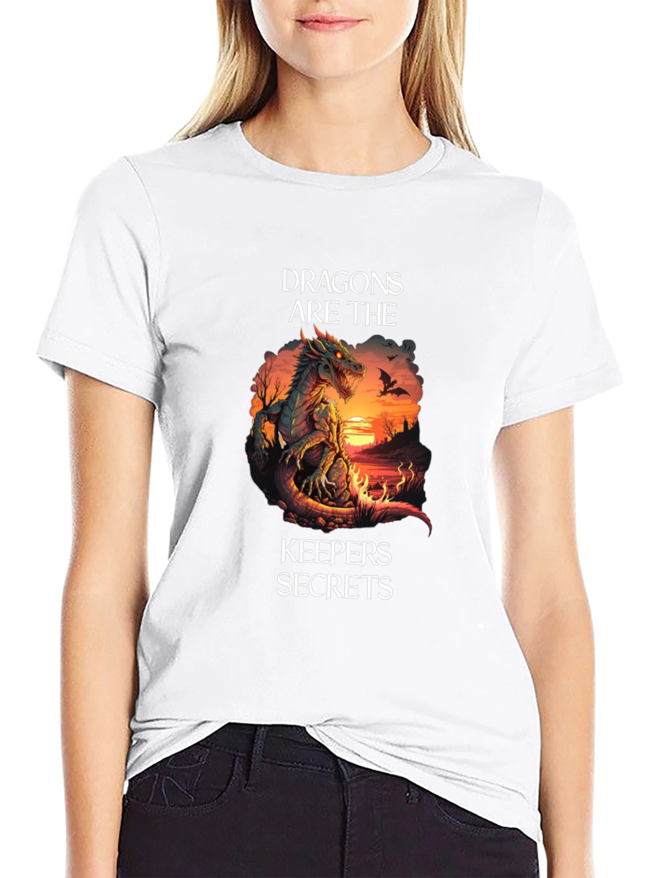 Dragons Are The Keepers Secrets Graphic T-Shirt