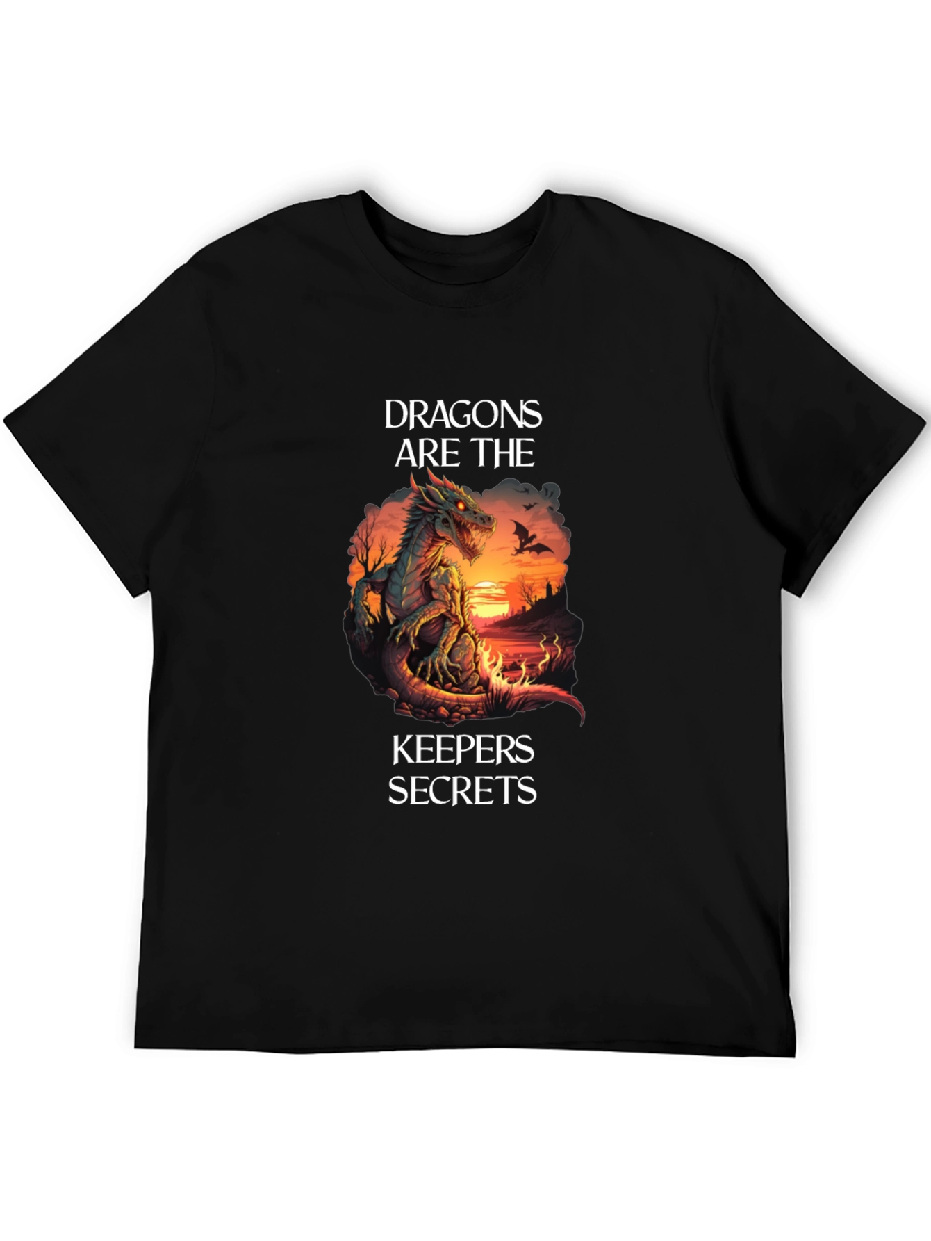 Dragons Are The Keepers Secrets Graphic T-Shirt