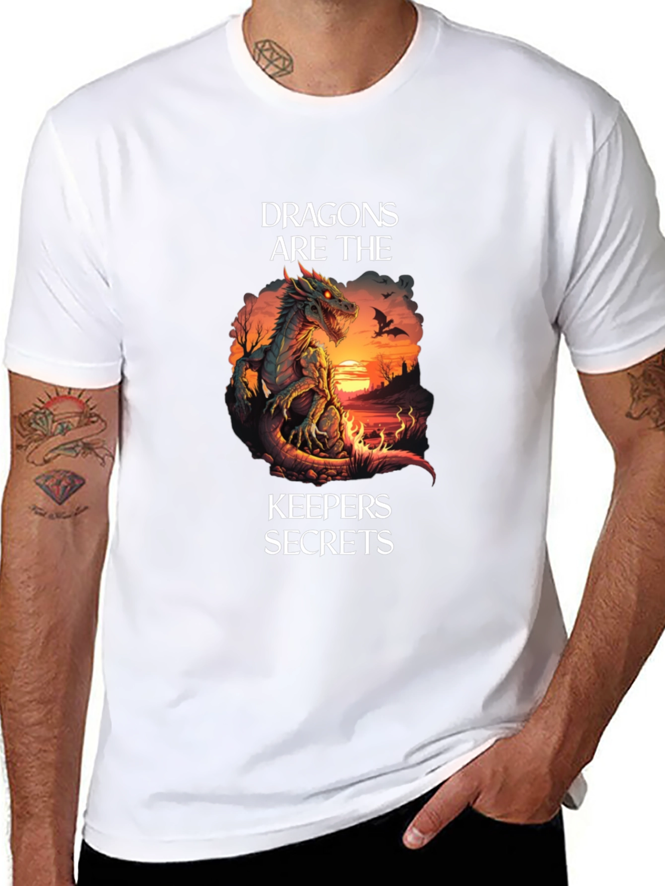 Dragons Are The Keepers Secrets Graphic T-Shirt