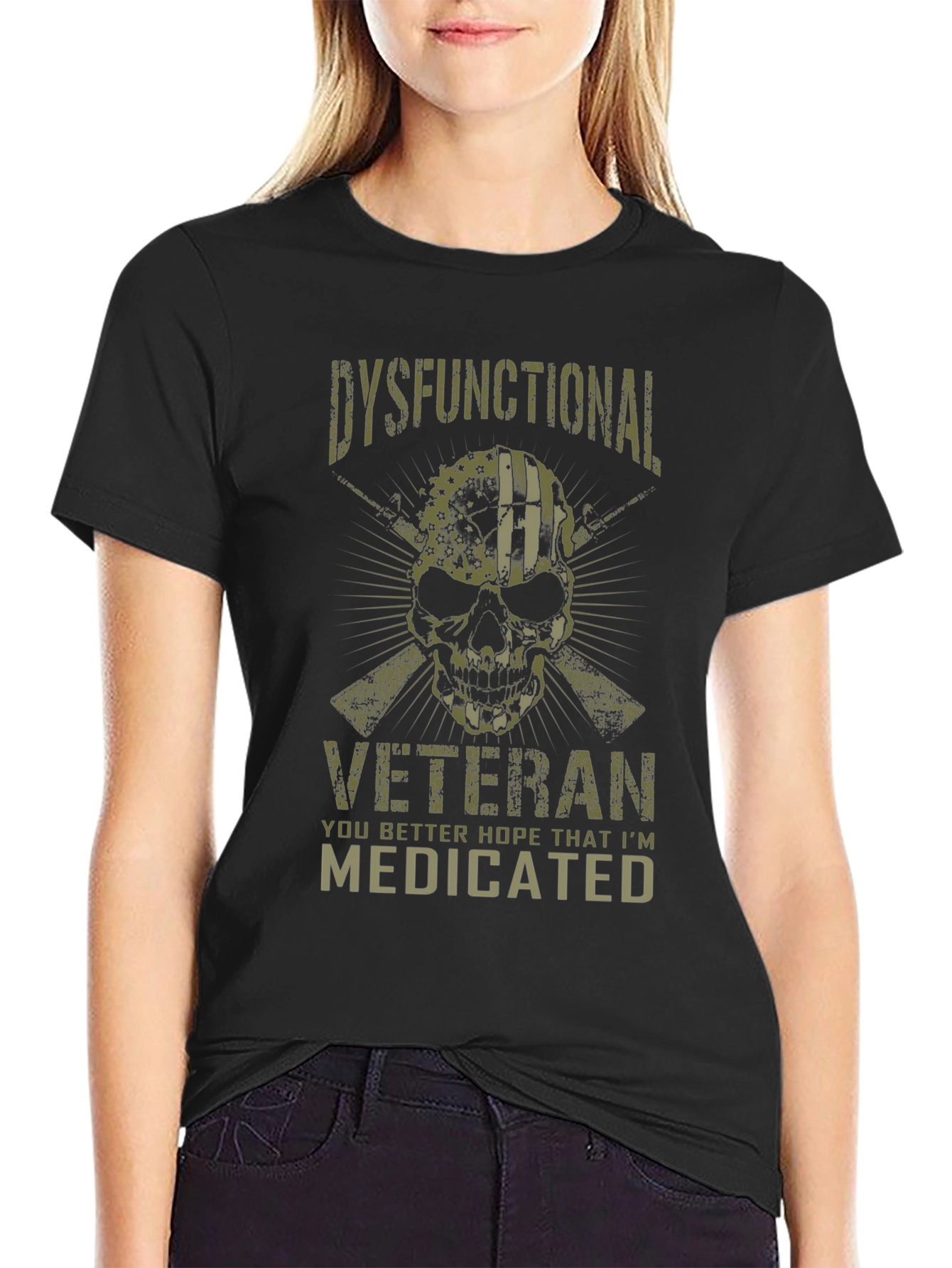 Dysfunctional Veteran Medicated Graphic Tee