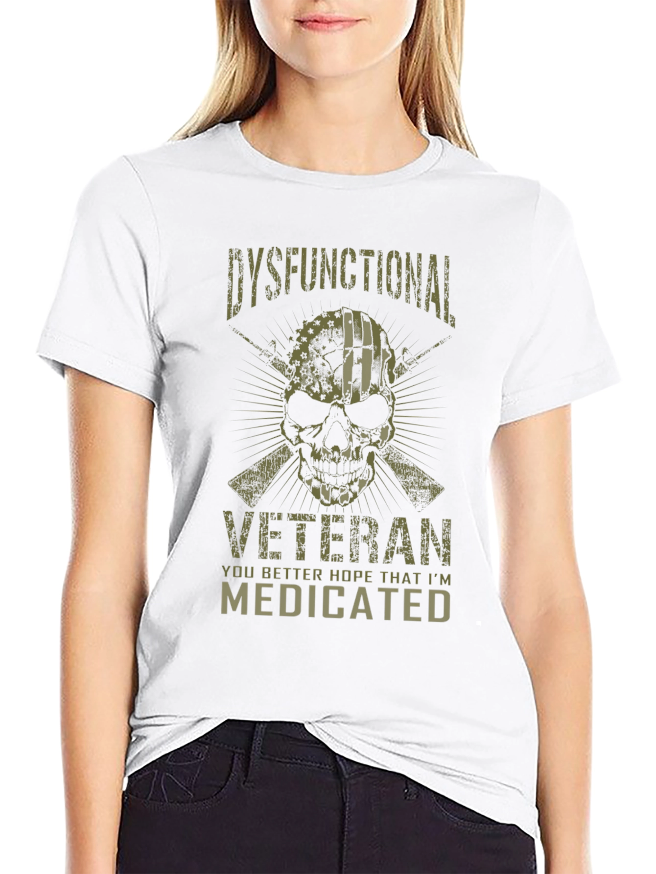 Dysfunctional Veteran Medicated Graphic Tee