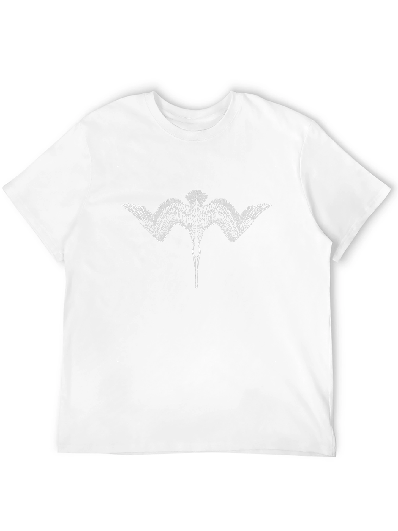 Mens Black T-shirt with Bird Graphic