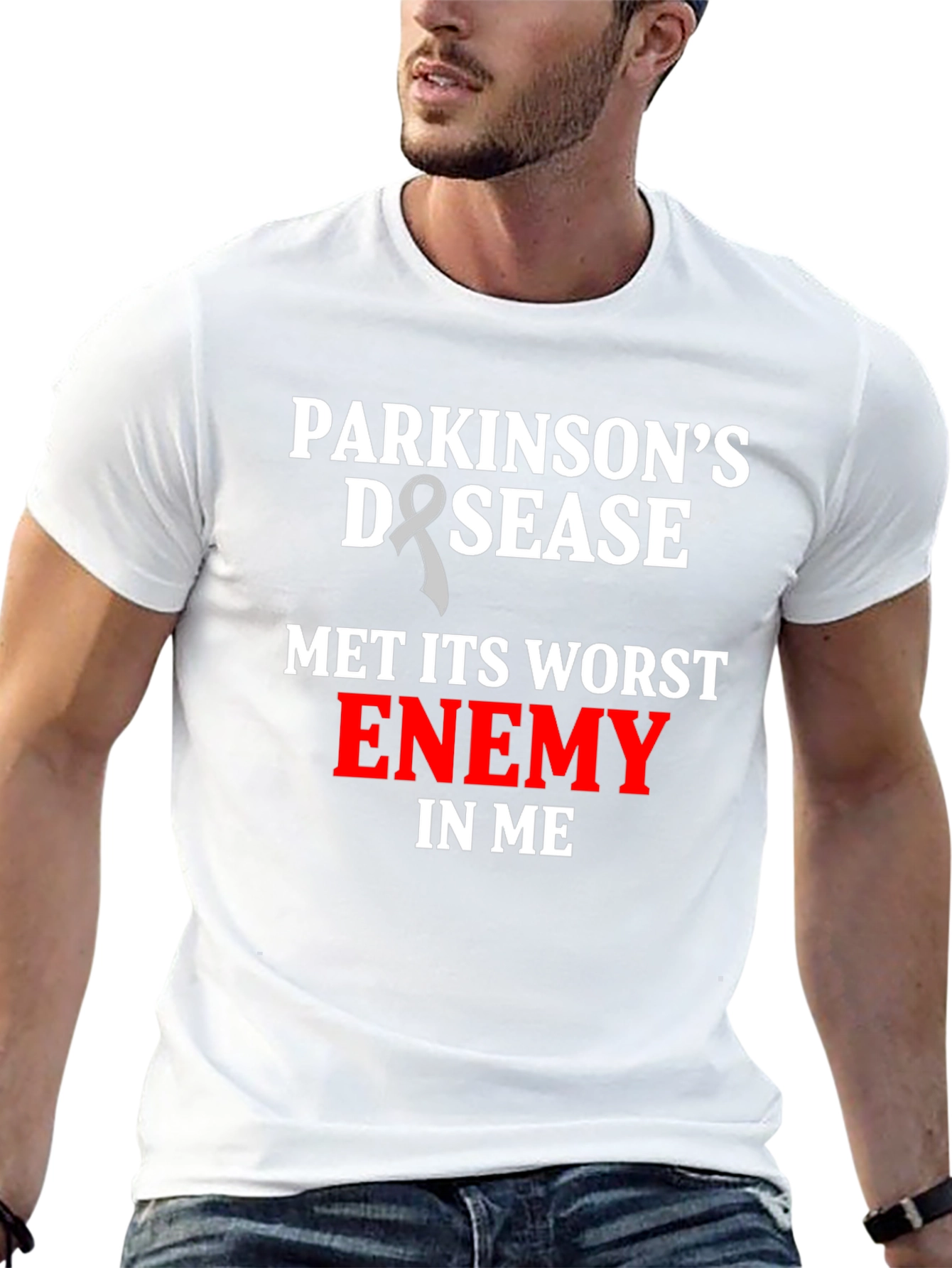 Parkinsons Awareness T-Shirt - Worst Enemy in Me