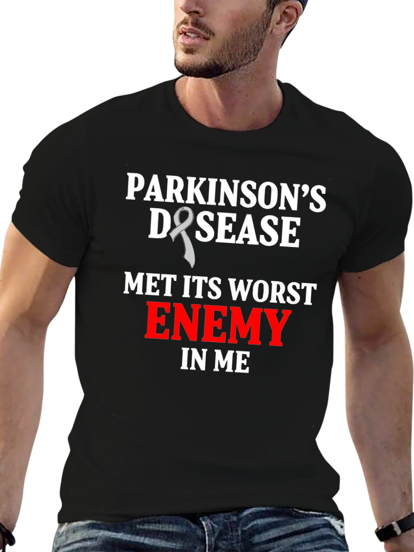 Parkinsons Awareness T-Shirt - Worst Enemy in Me