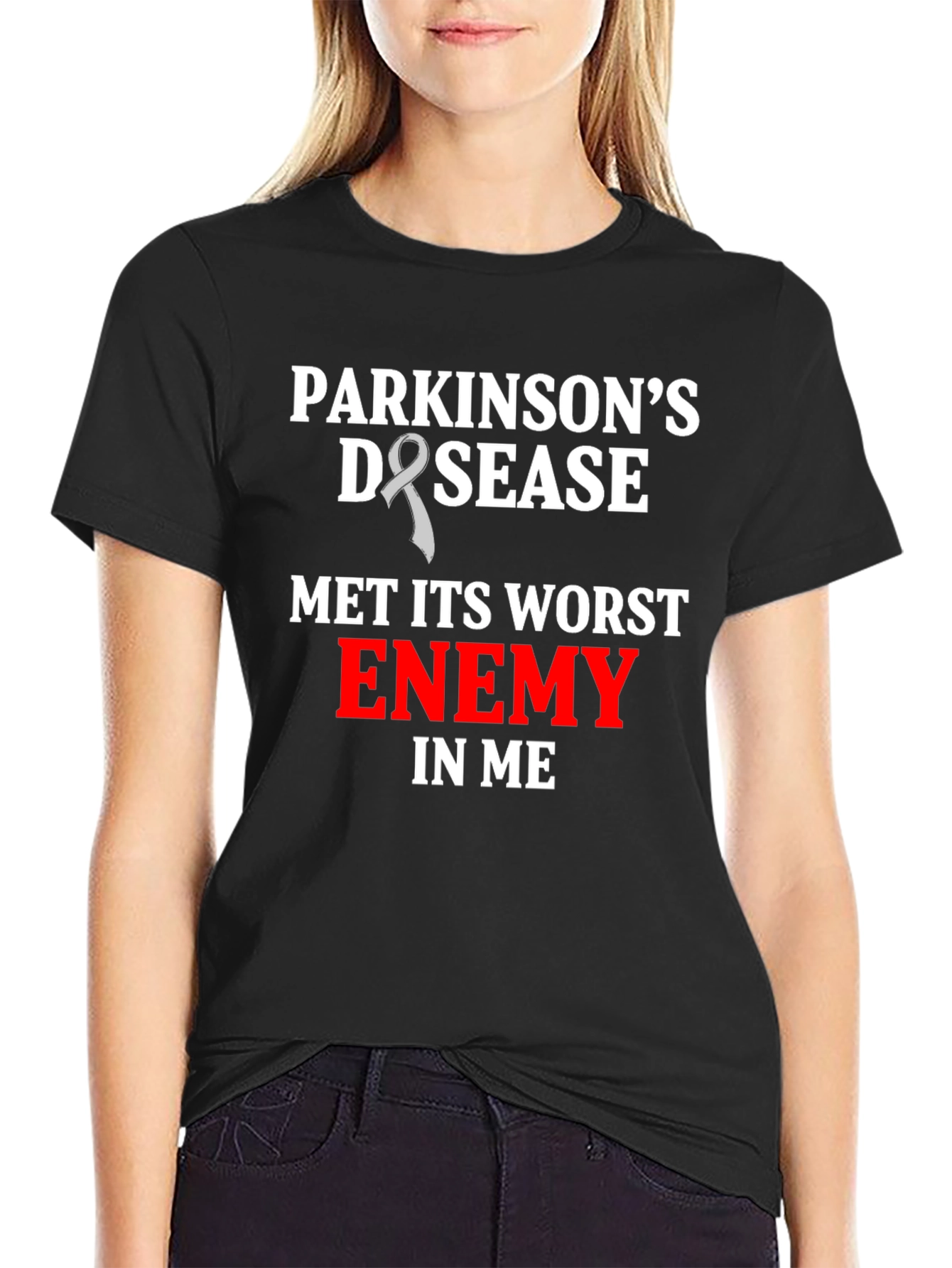 Parkinsons Awareness T-Shirt - Worst Enemy in Me