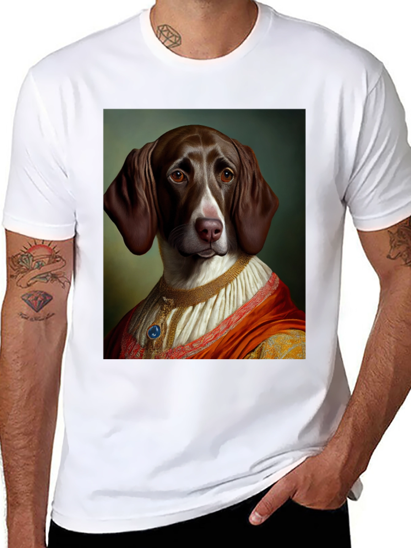 Regal Dog Portrait T-Shirt