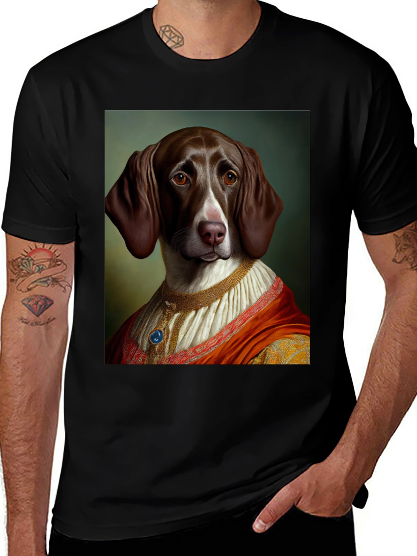 Regal Dog Portrait T-Shirt
