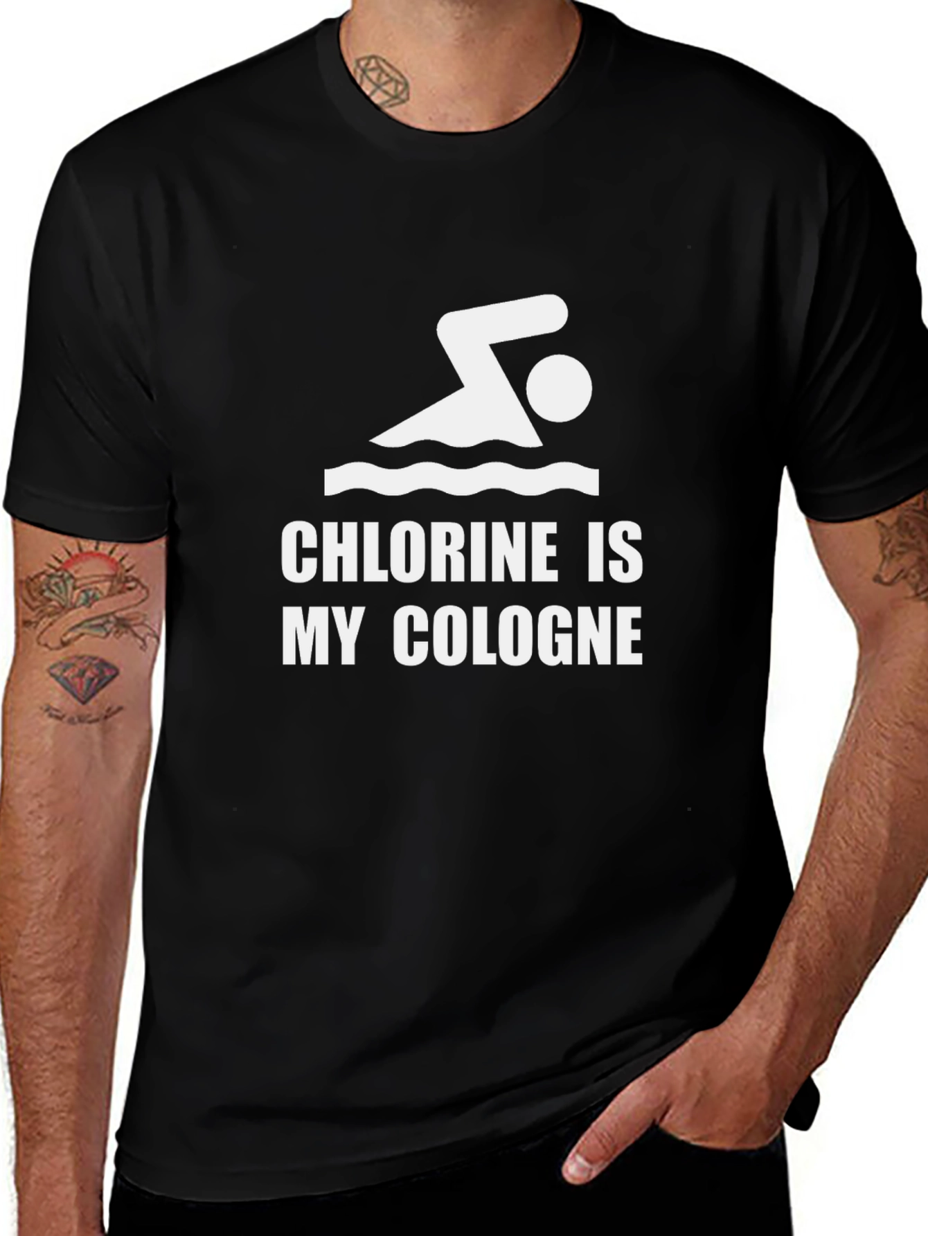 Chlorine is My Cologne Swimmer T-Shirt