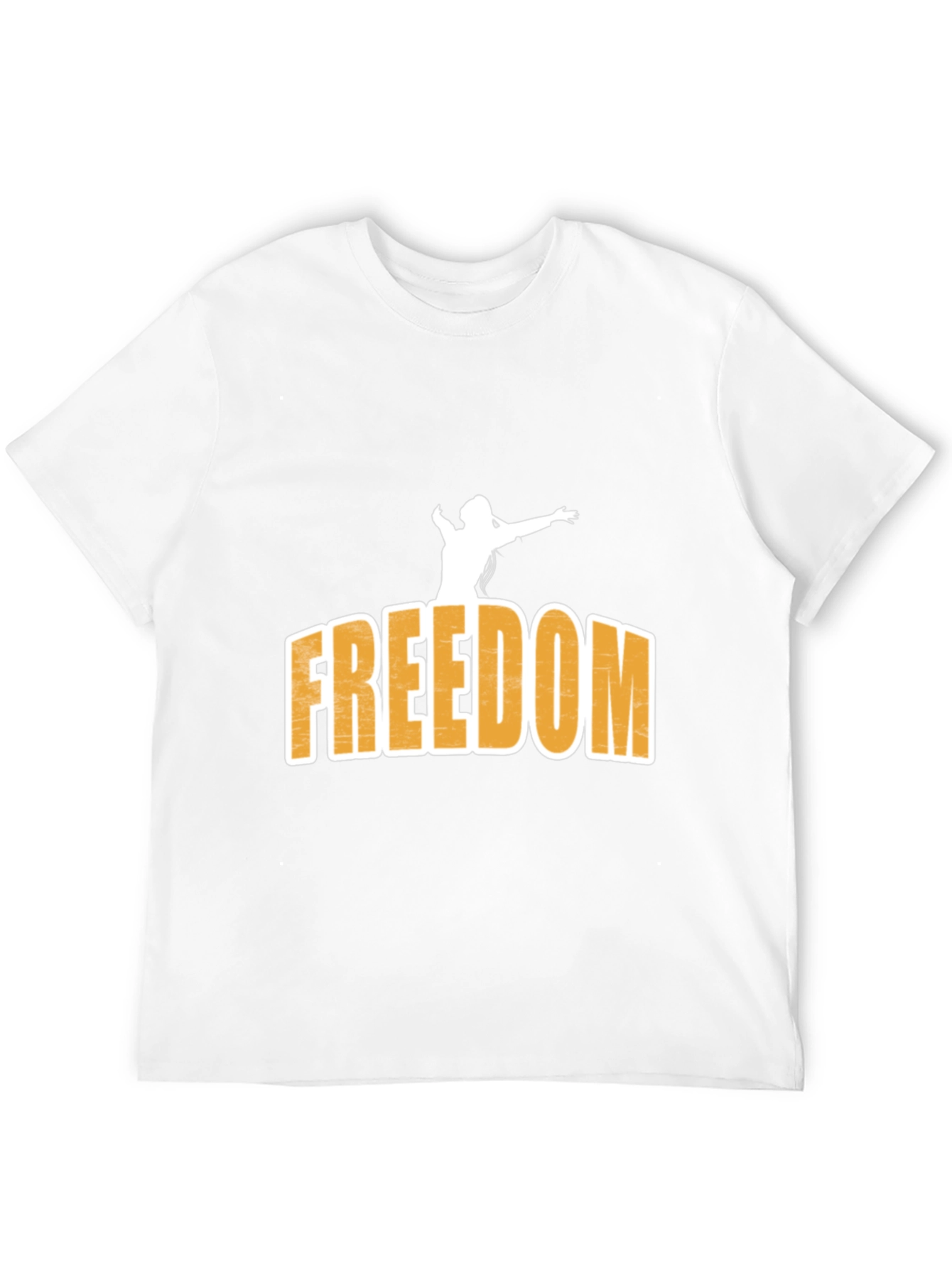 Freedom Graphic Print Black T-Shirt