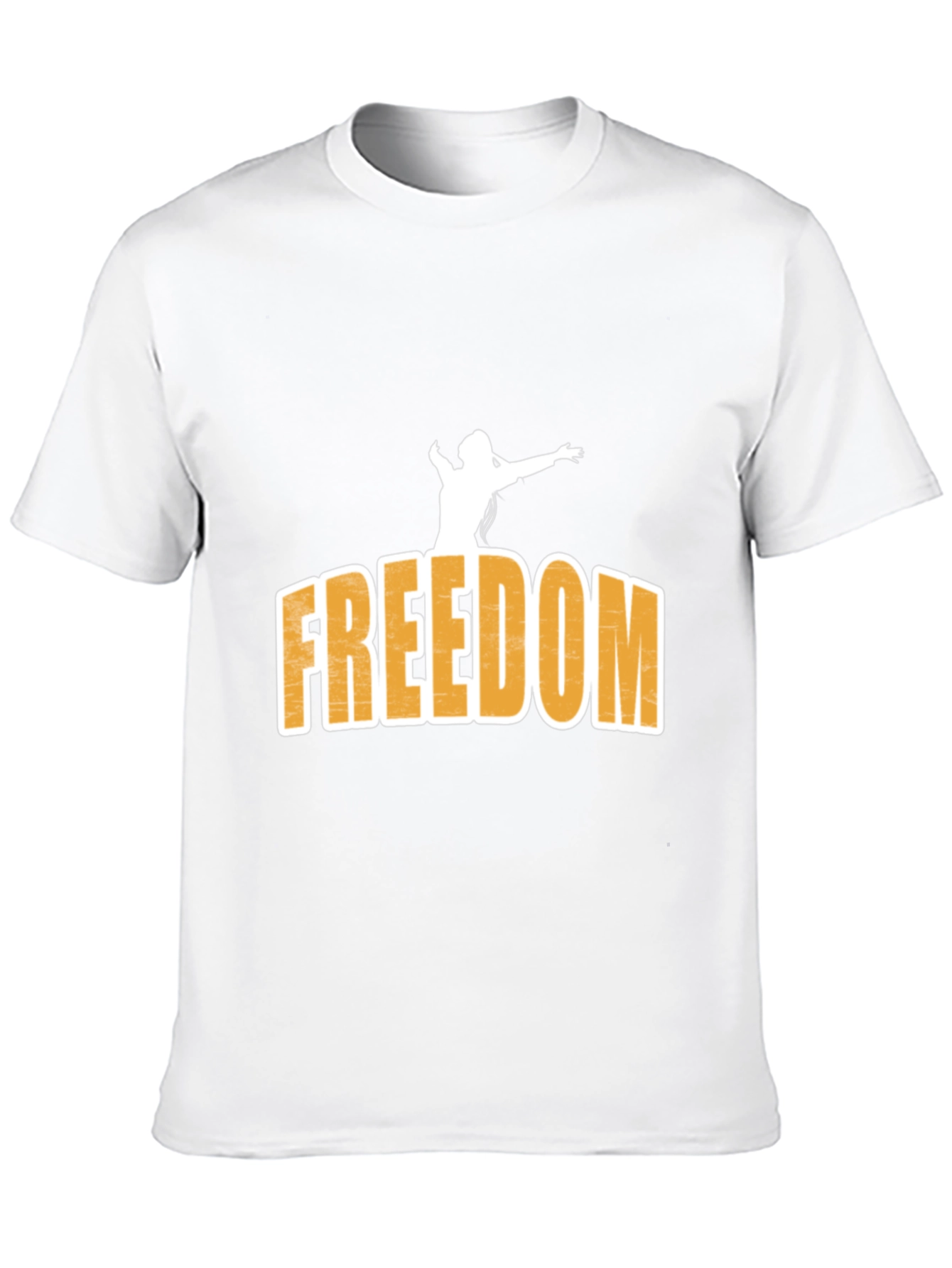 Freedom Graphic Print Black T-Shirt