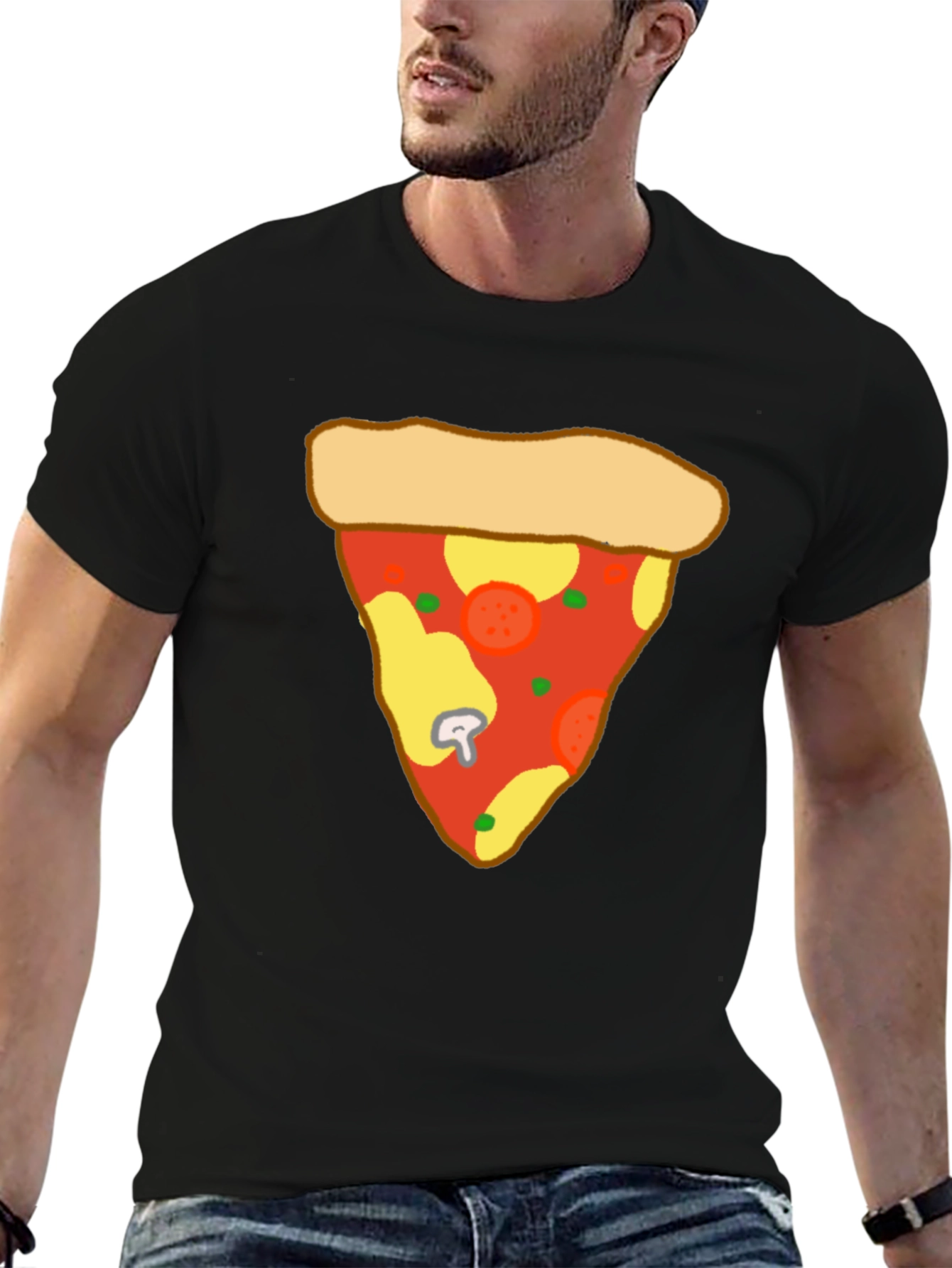Pizza Slice Graphic Tee - Casual Comfort