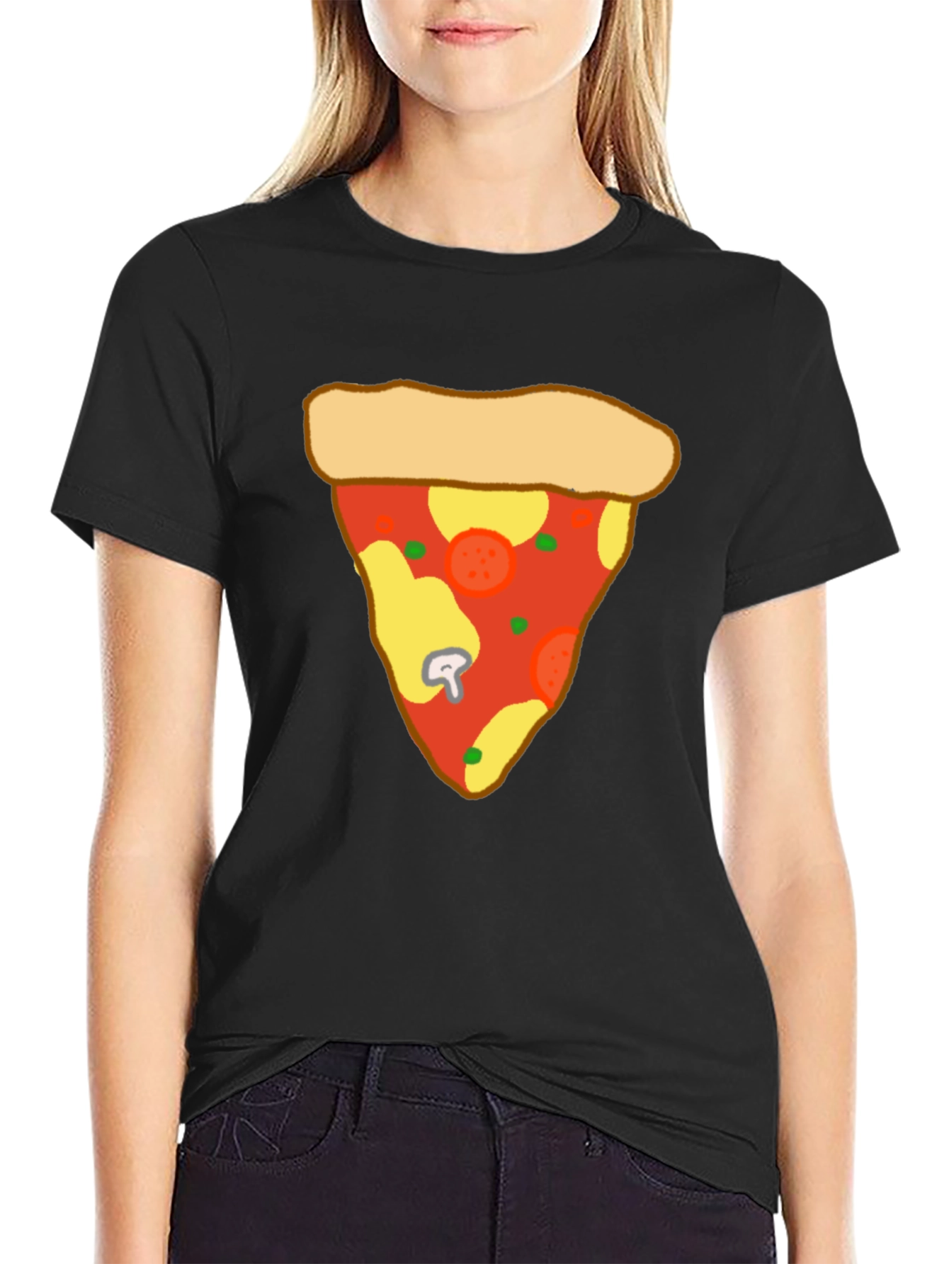 Pizza Slice Graphic Tee - Casual Comfort