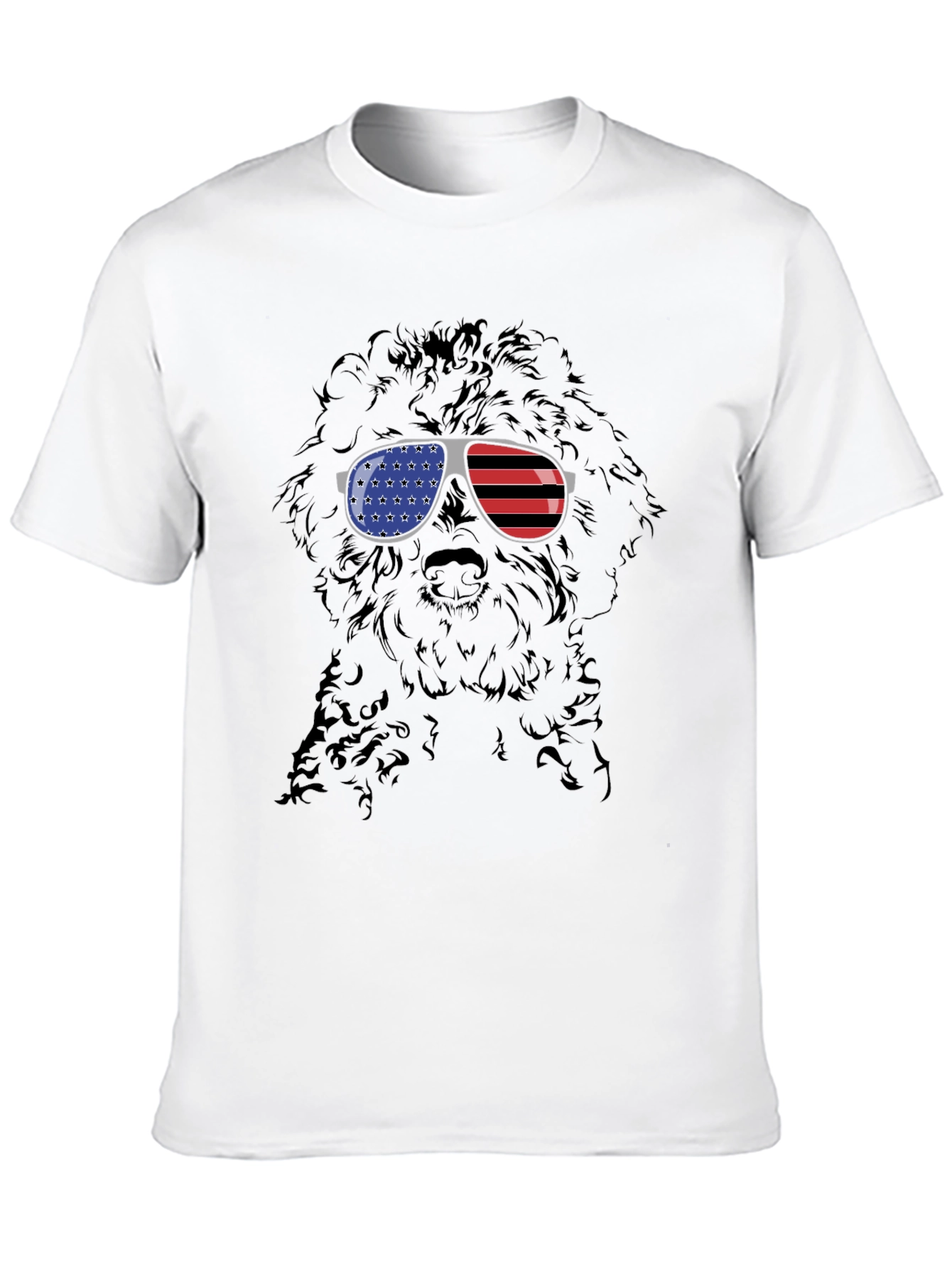 Patriotic Poodle T-Shirt
