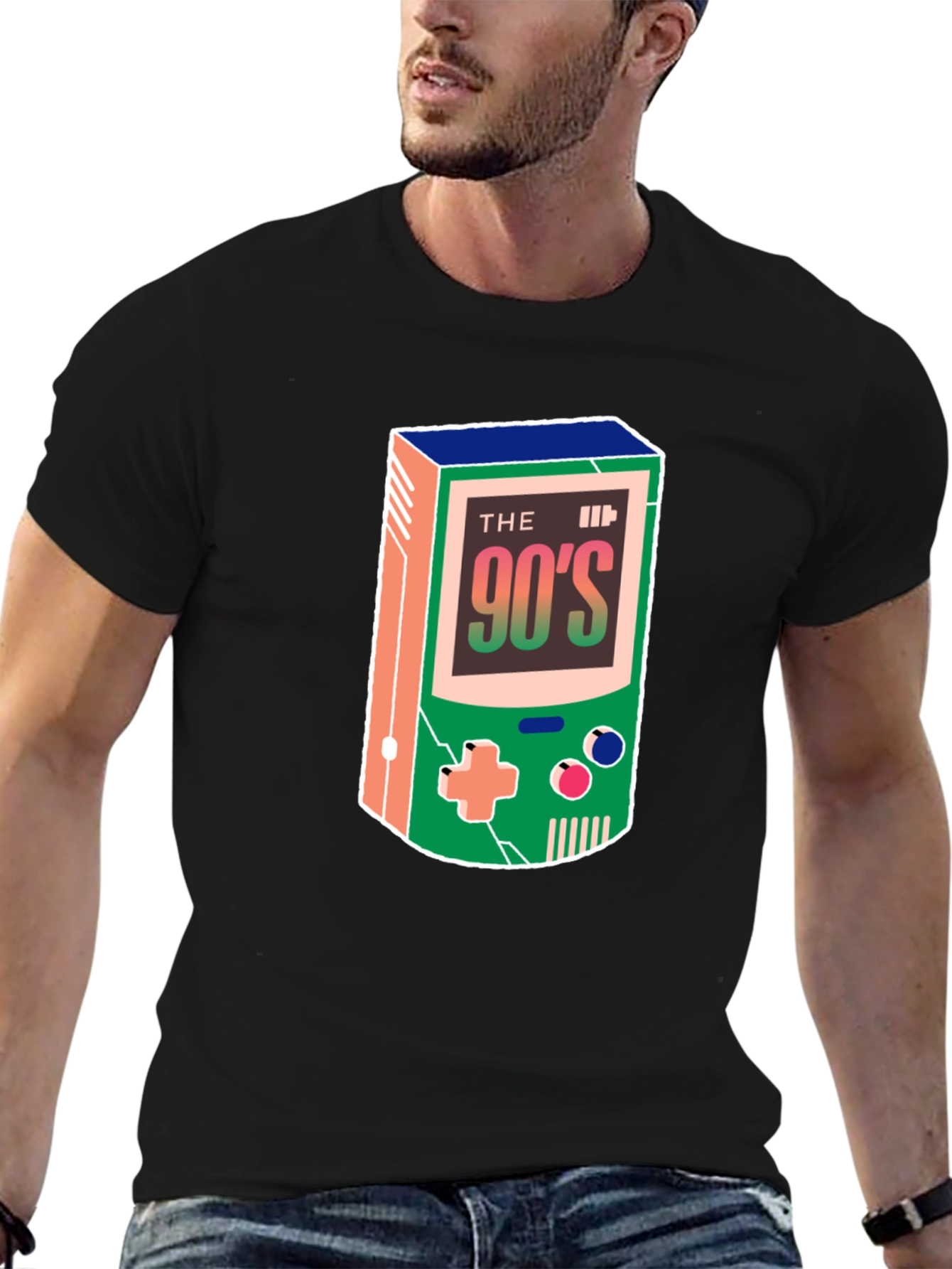 Retro 90s Game Console Graphic T-Shirt