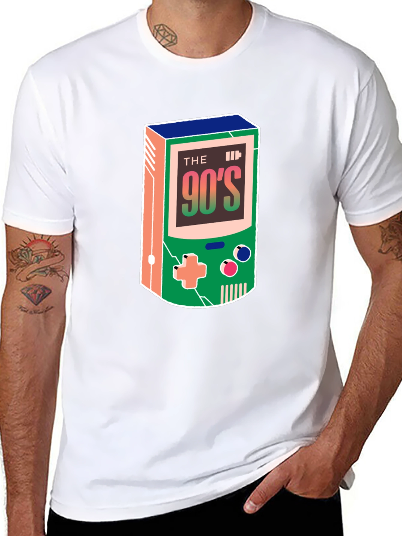 Retro 90s Game Console Graphic T-Shirt