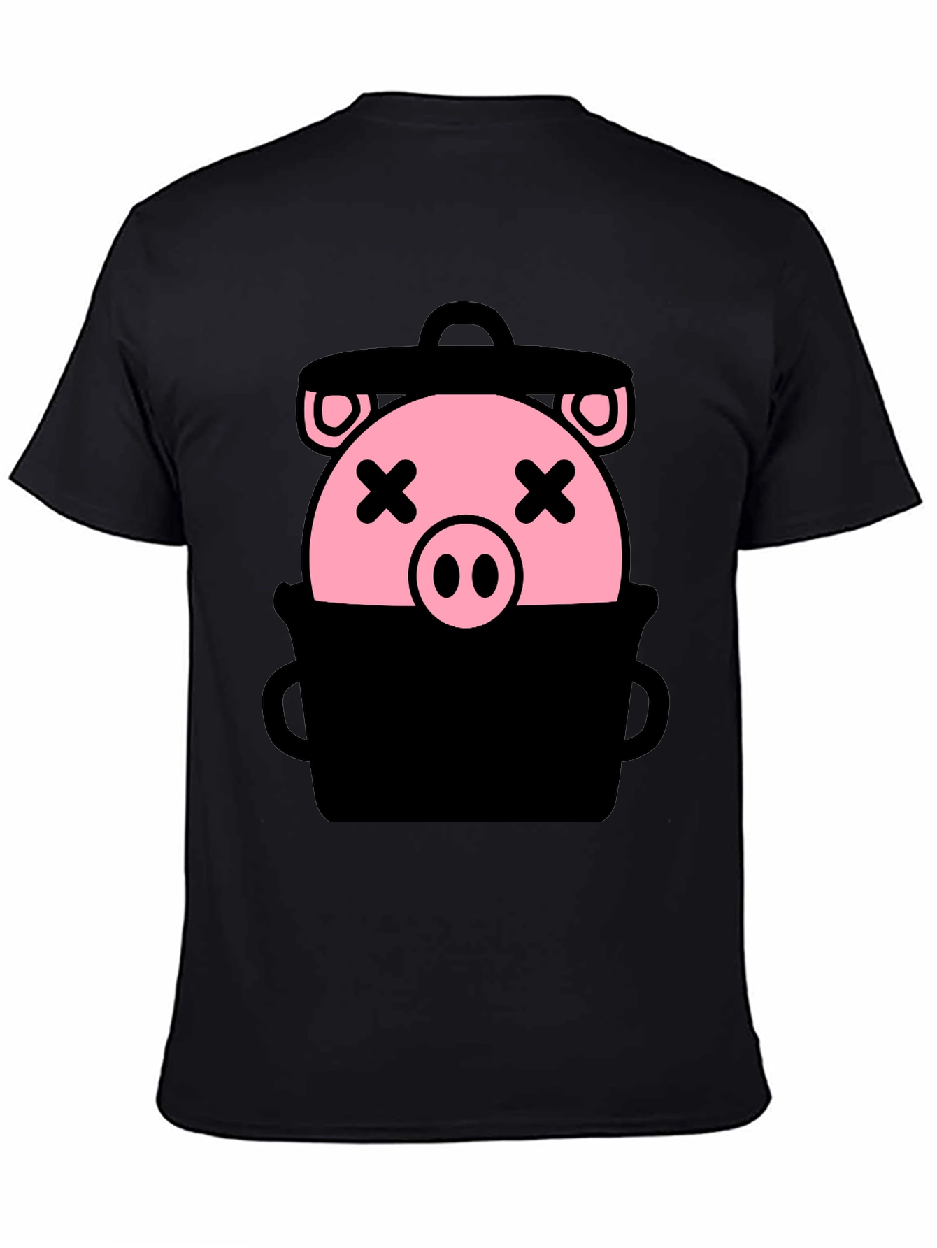 Trash Pig Graphic Tee - Unisex Black T-Shirt