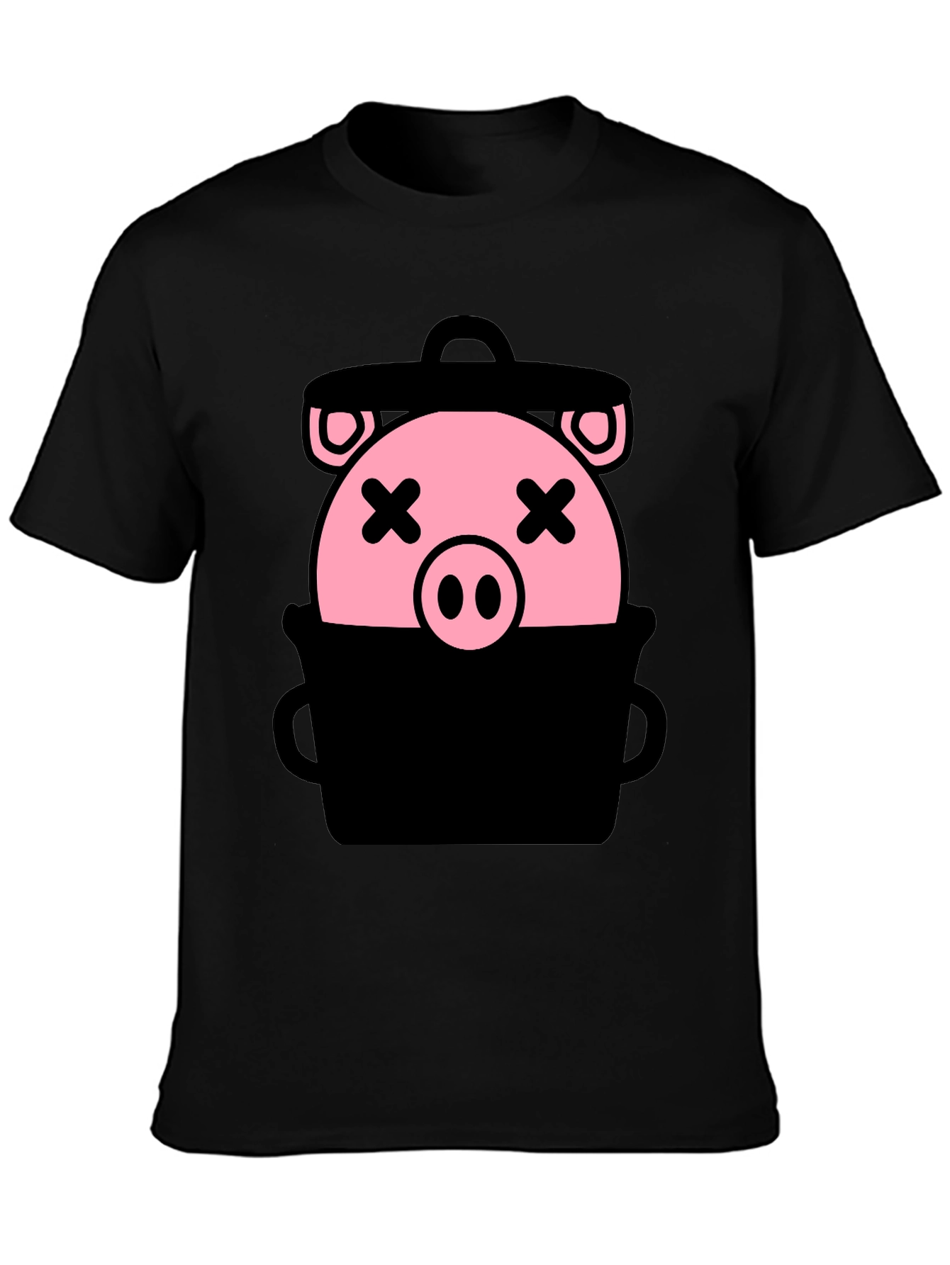 Trash Pig Graphic Tee - Unisex Black T-Shirt