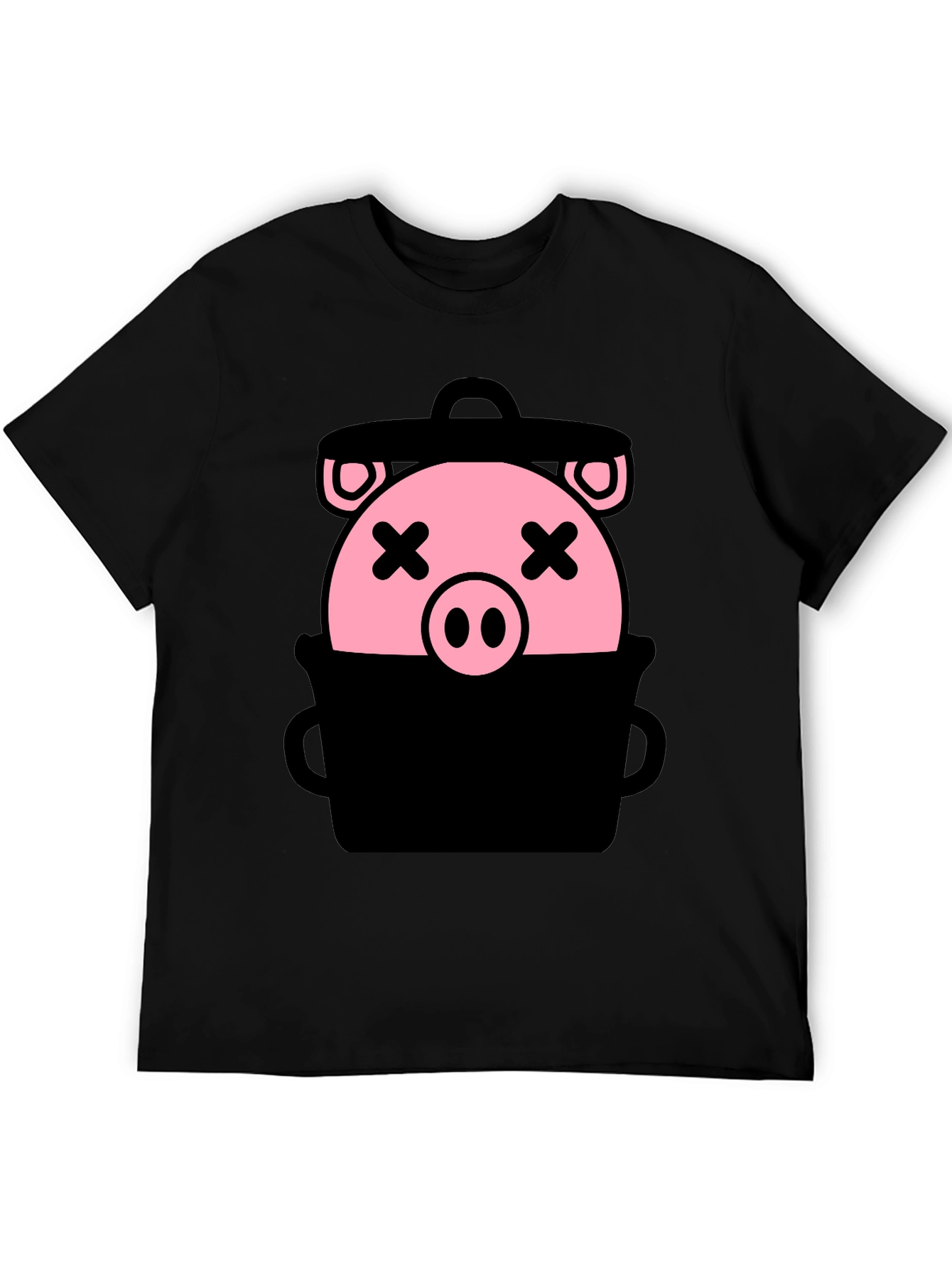 Trash Pig Graphic Tee - Unisex Black T-Shirt